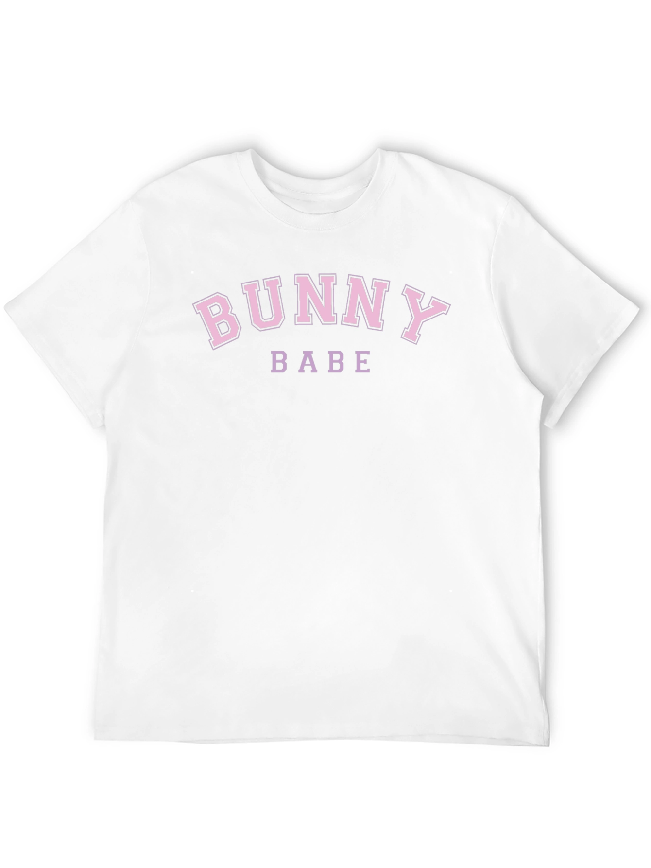 Bunny Babe Graphic Tee - Pink on Black