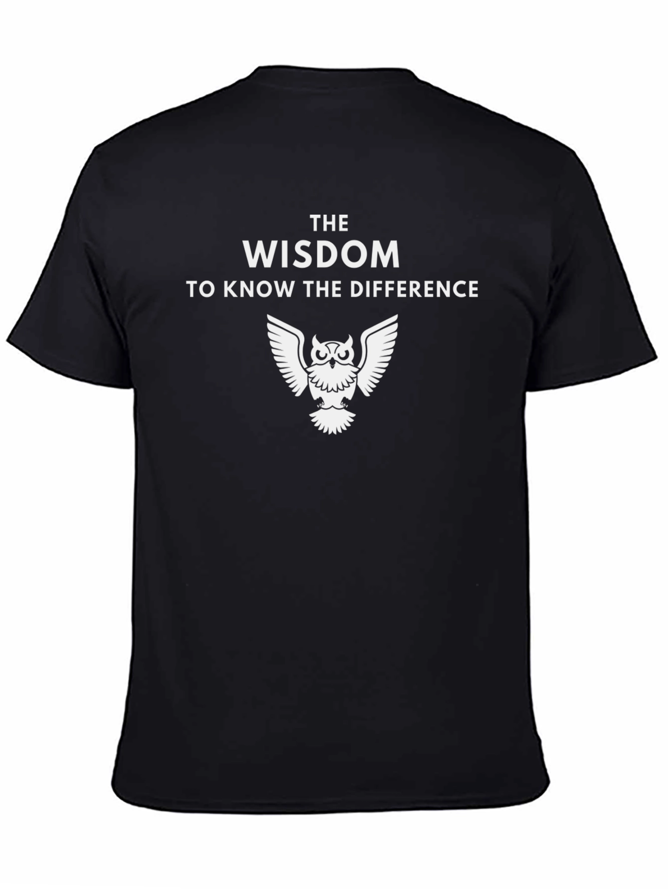 Wisdom Owl Graphic T-Shirt - Know the Difference