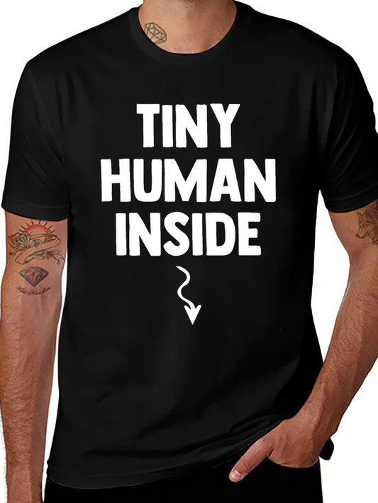 Funny Pregnancy Announcement T-Shirt - Tiny Human Inside