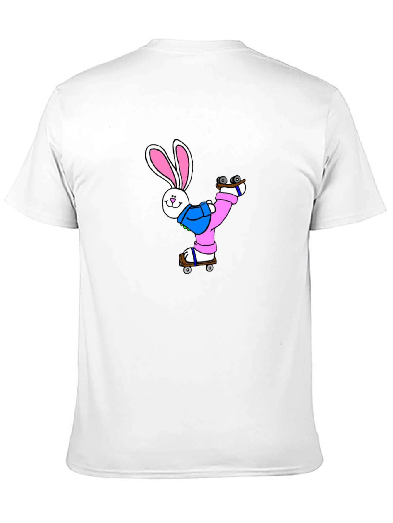 Skating Bunny T-Shirt - Black Graphic Tee