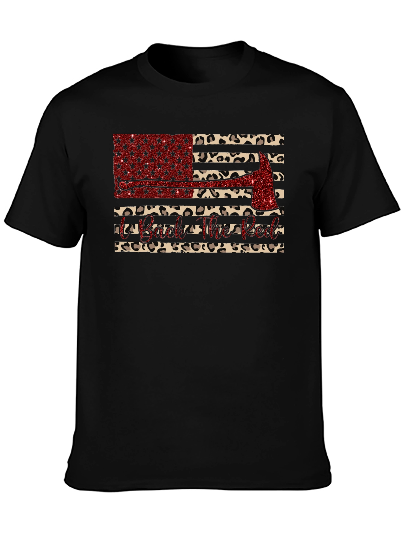 Firefighter Leopard Print T-Shirt