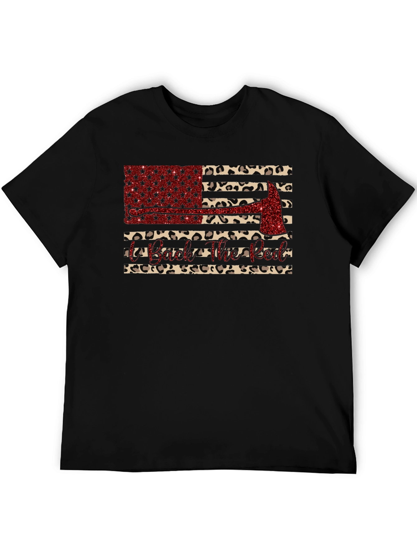 Firefighter Leopard Print T-Shirt
