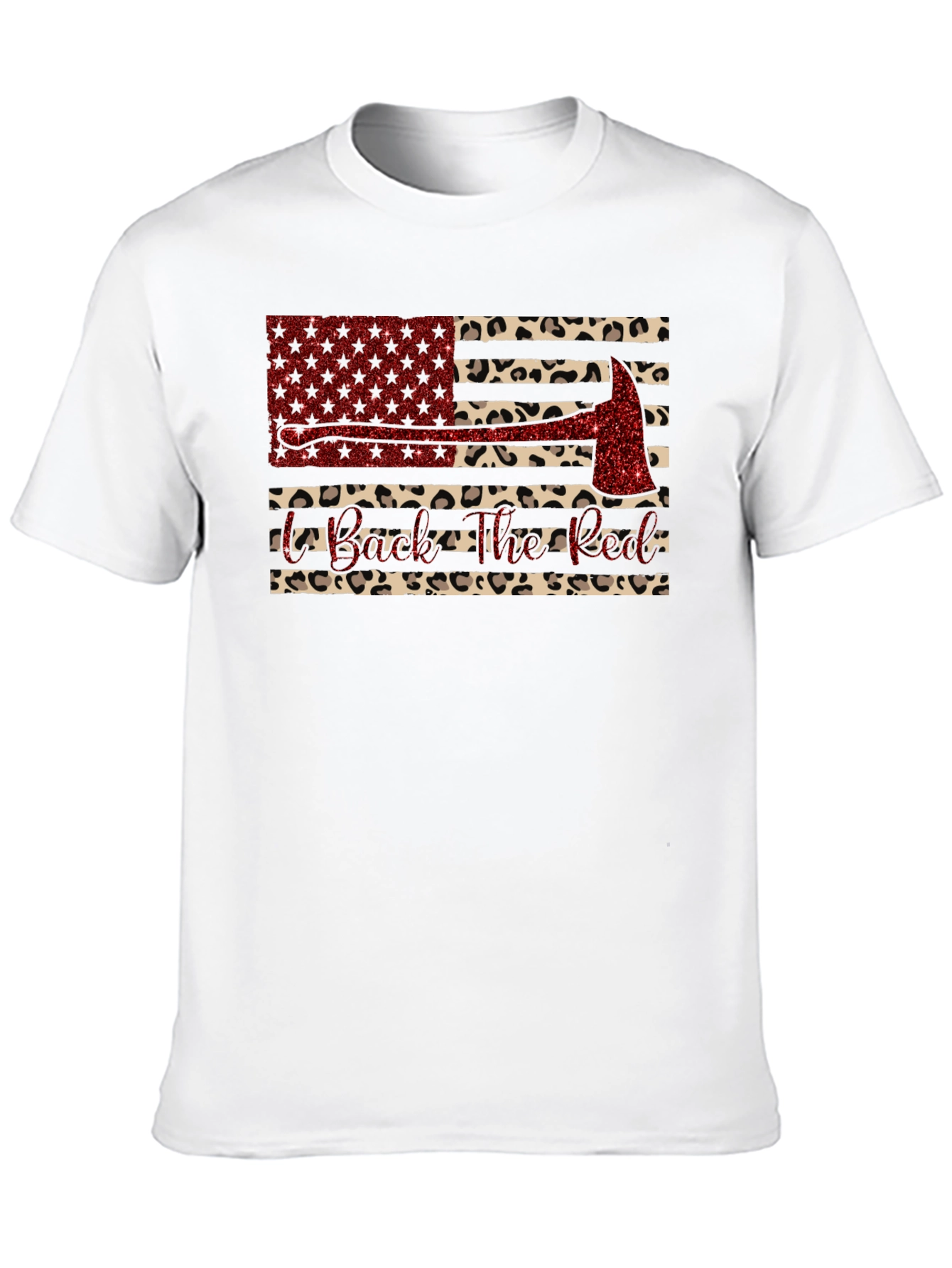 Firefighter Leopard Print T-Shirt