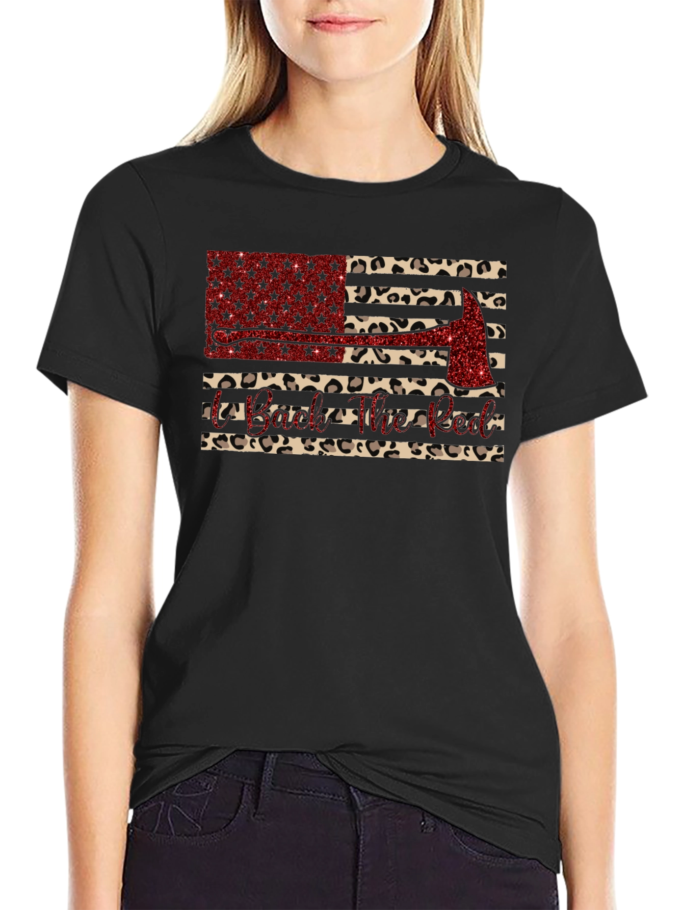 Firefighter Leopard Print T-Shirt