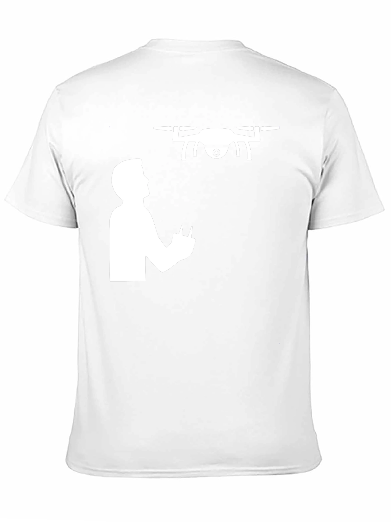 Drone Pilot Graphic Tee - Black Cotton T-Shirt