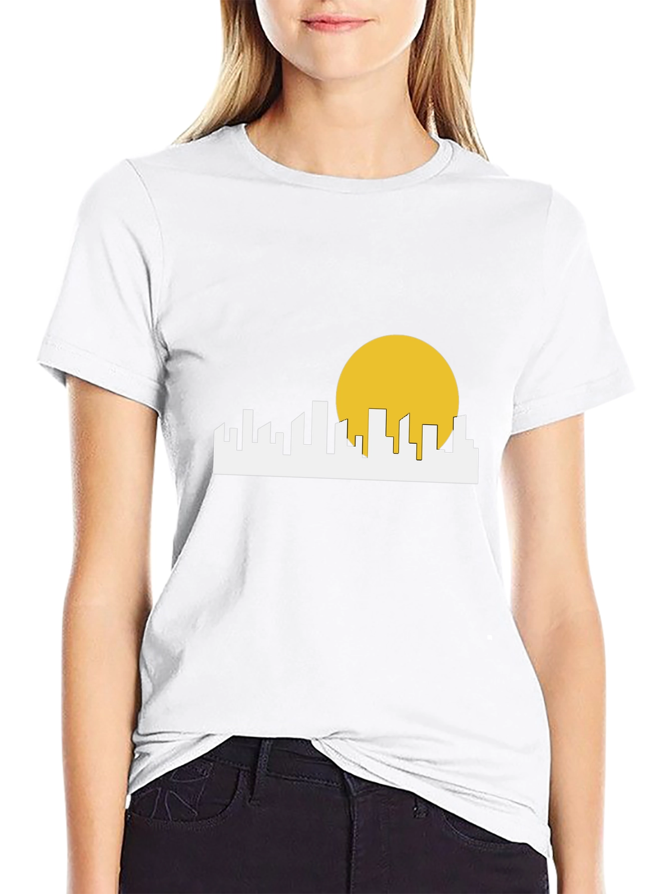 Cityscape Graphic Tee - Modern Urban Design