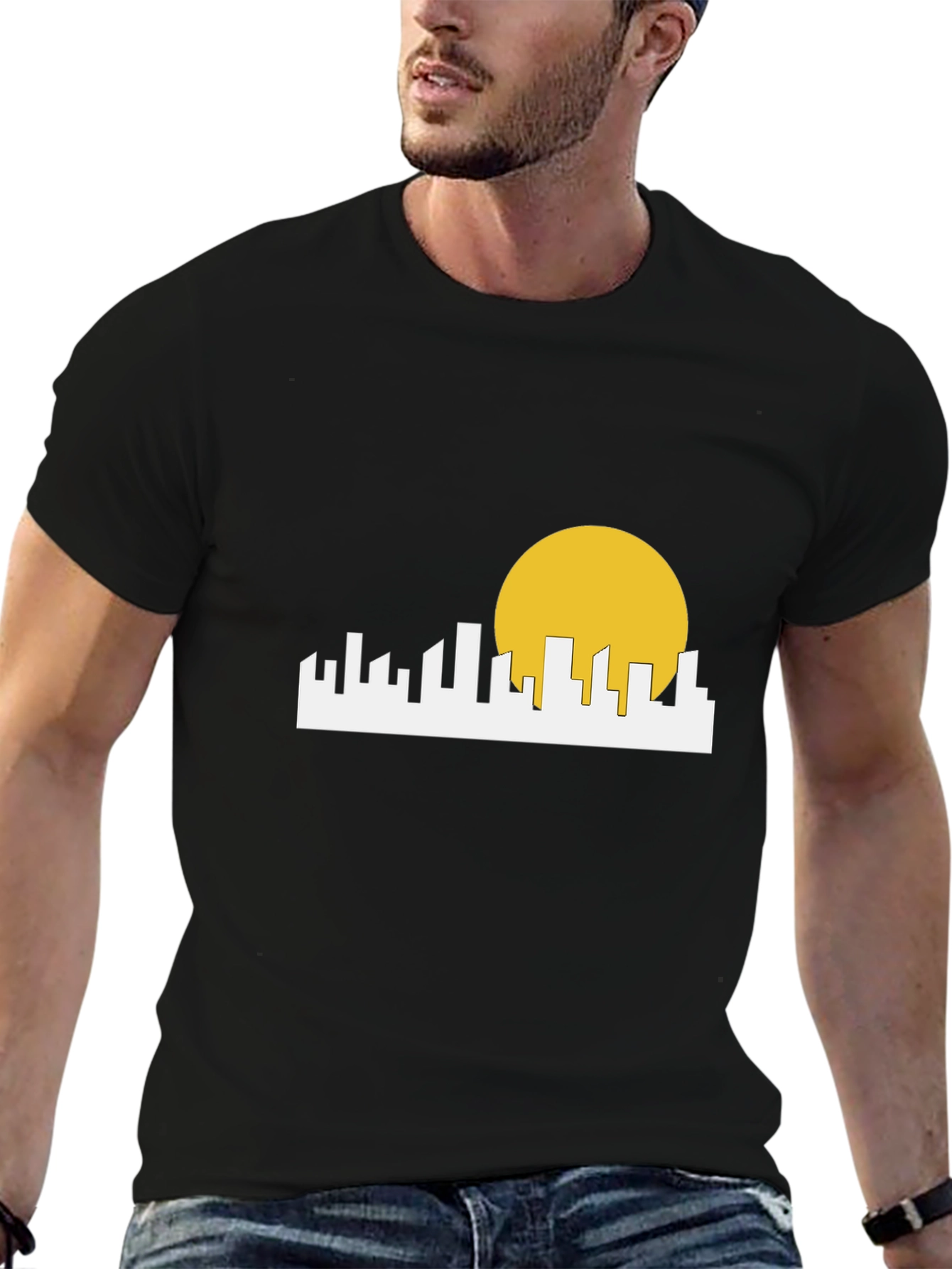 Cityscape Graphic Tee - Modern Urban Design