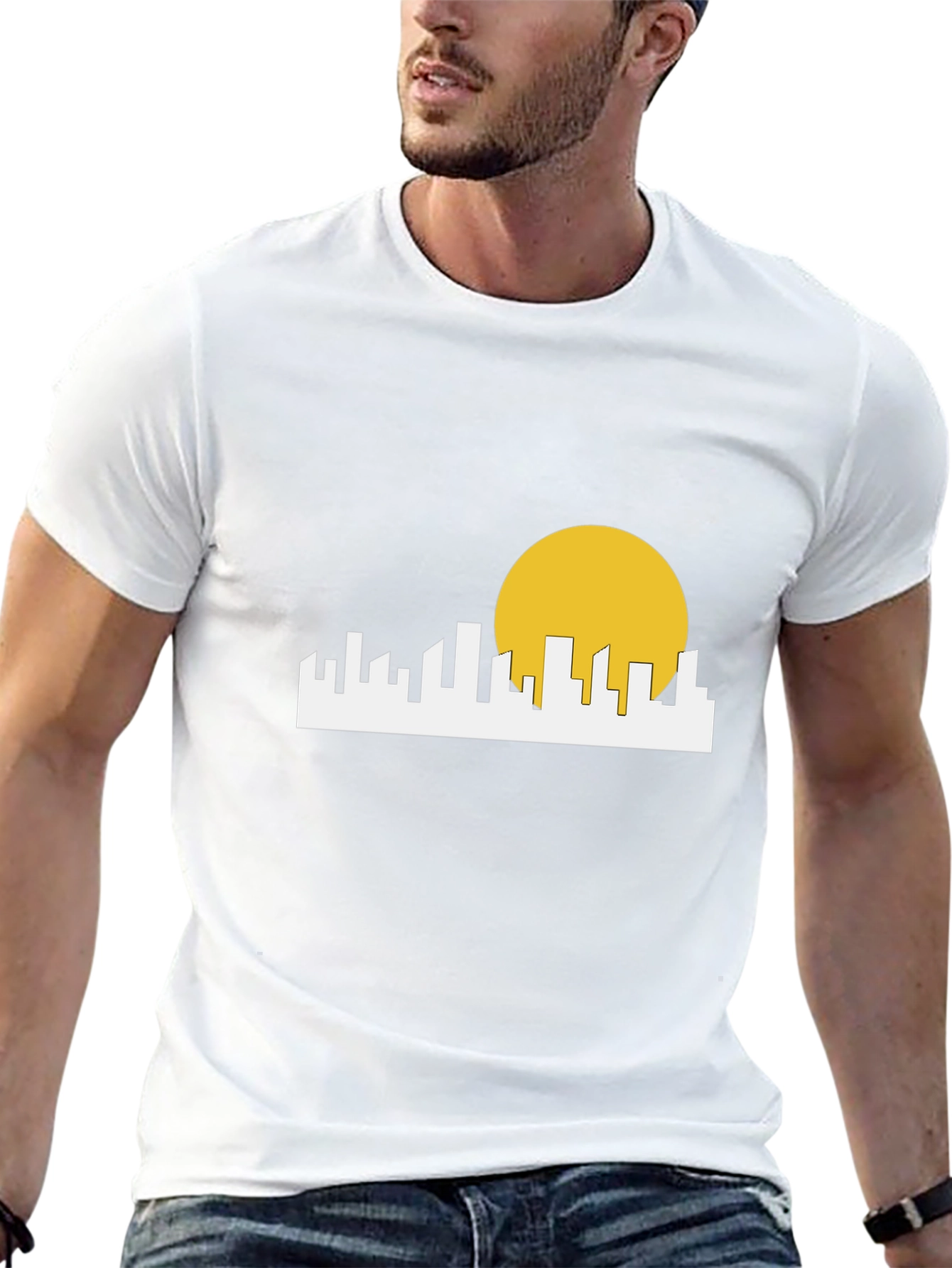 Cityscape Graphic Tee - Modern Urban Design