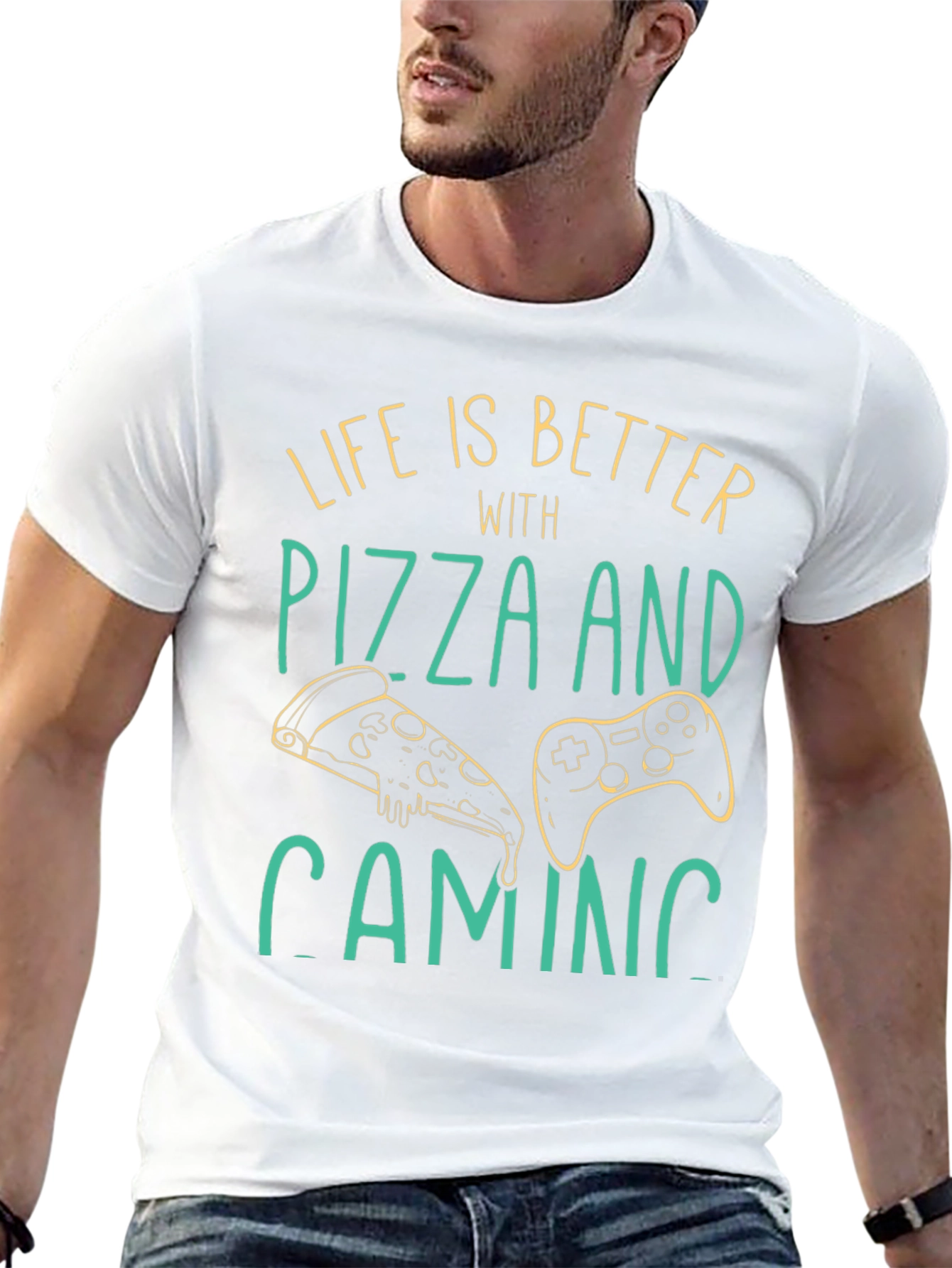 Life is Better with Pizza and Gaming T-Shirt