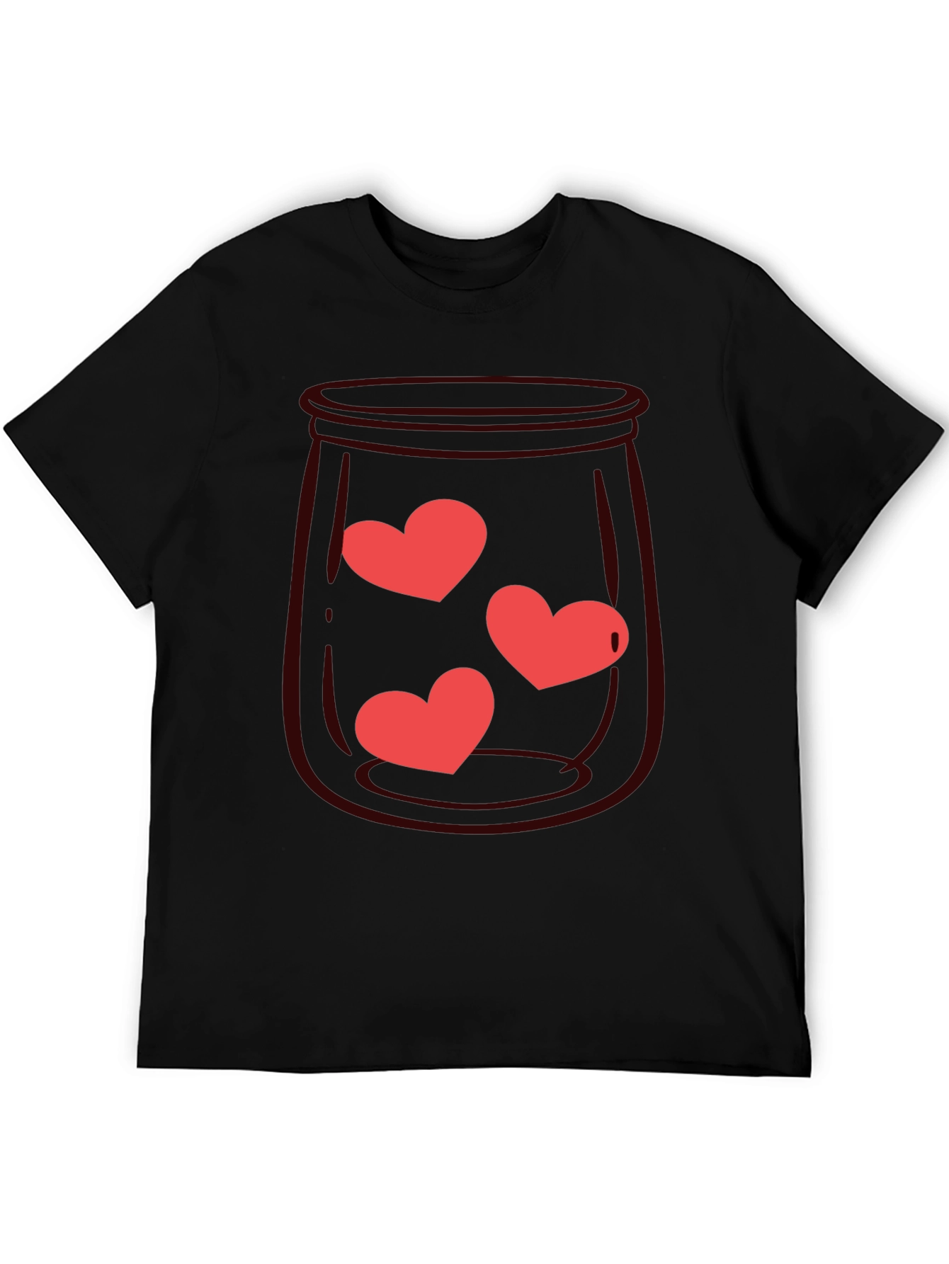 Heart Jar Graphic Tee - Black