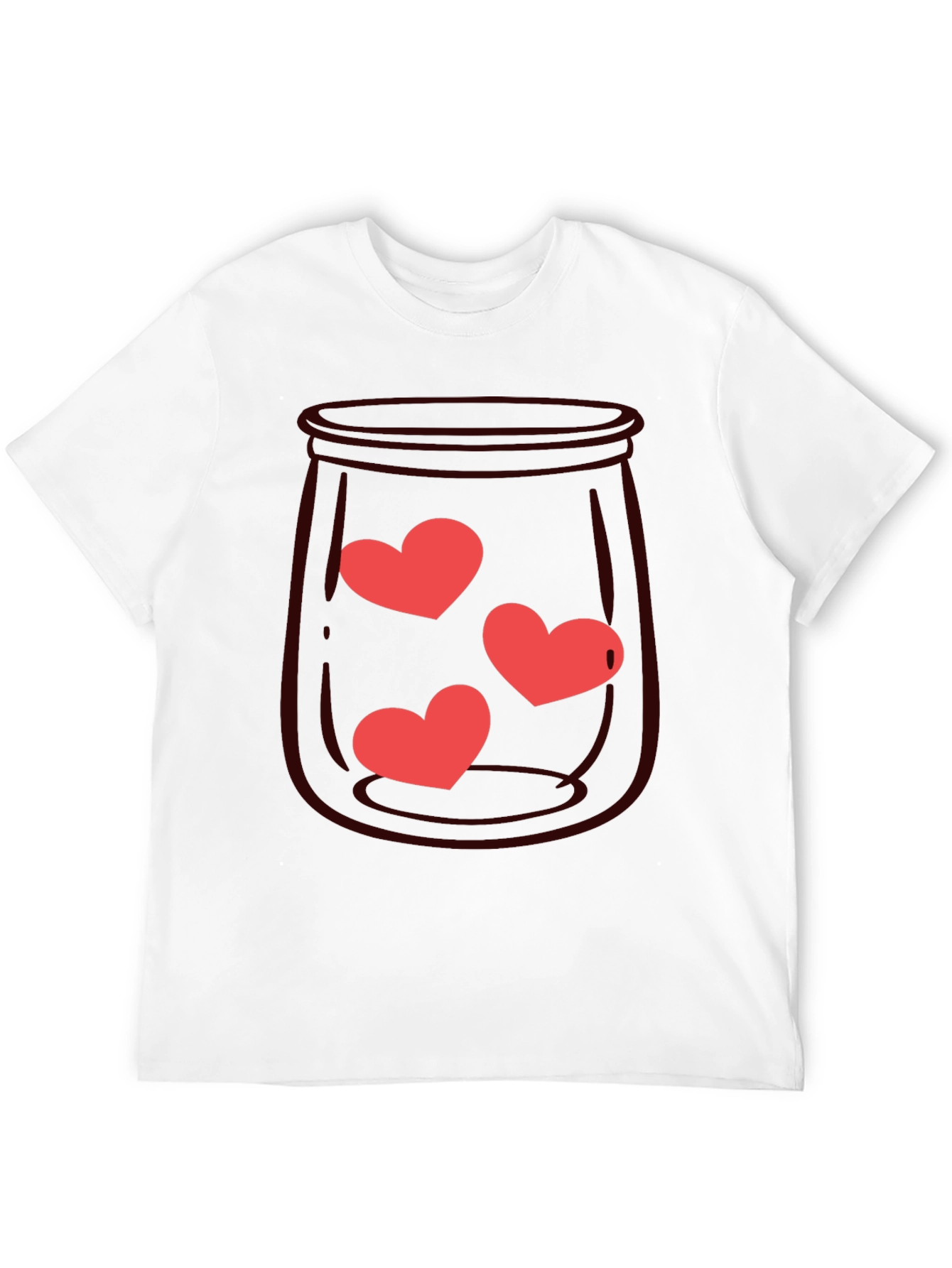 Heart Jar Graphic Tee - Black