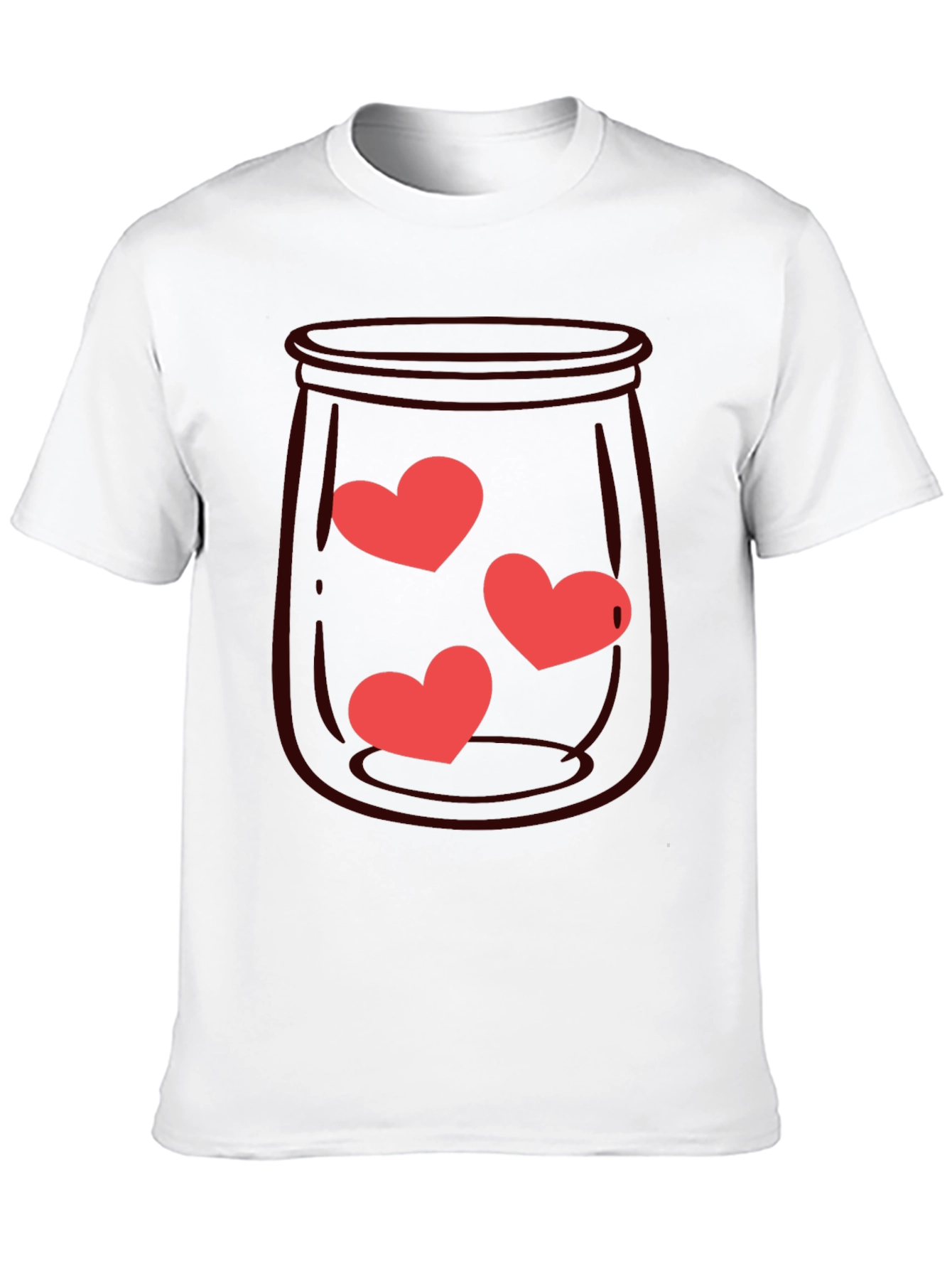 Heart Jar Graphic Tee - Black