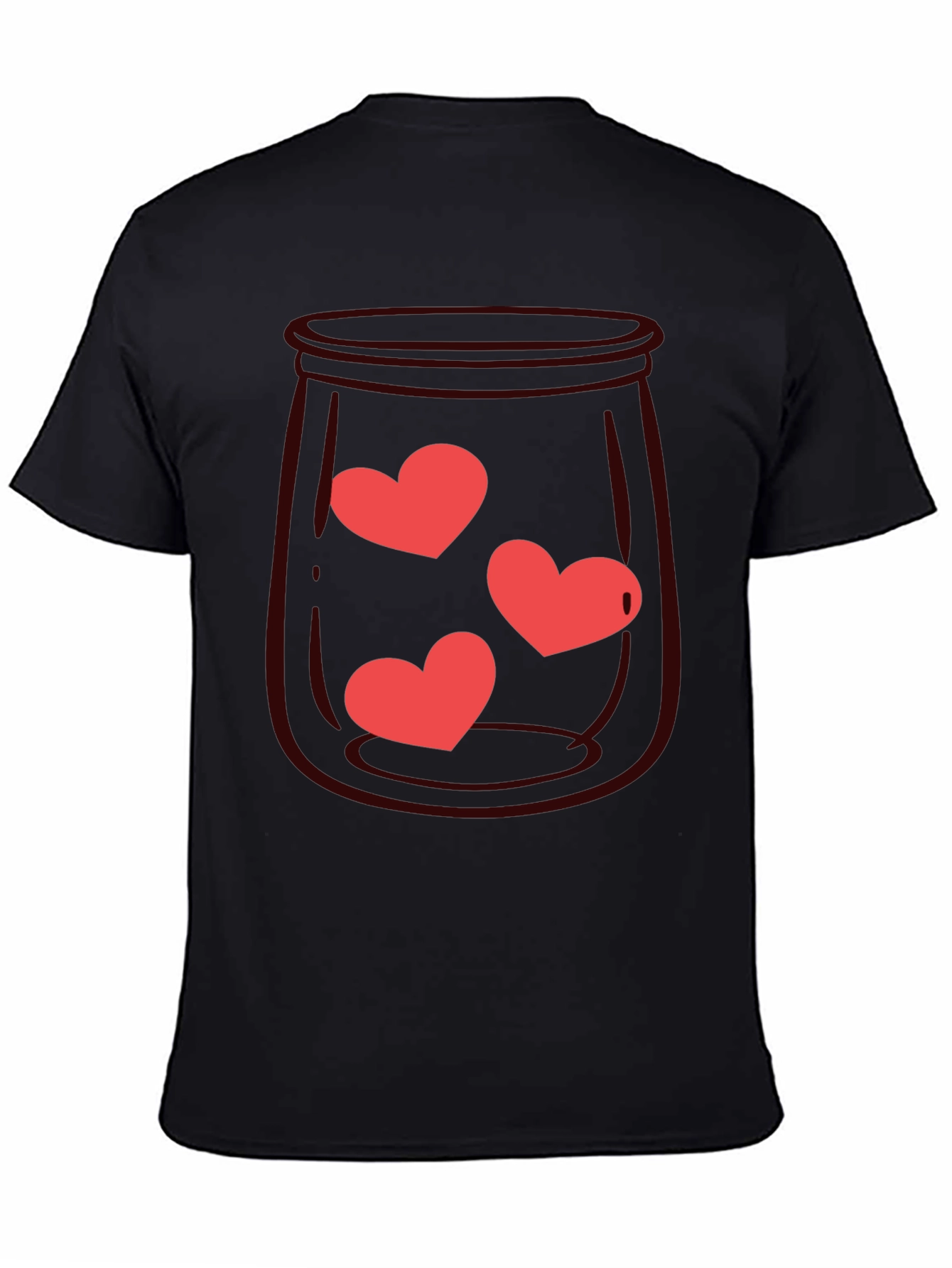 Heart Jar Graphic Tee - Black