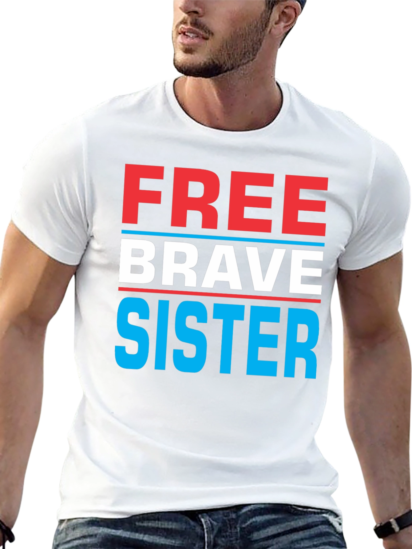 Free Brave Sister Graphic Tee