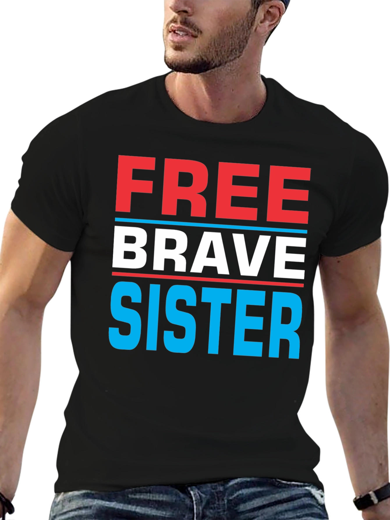 Free Brave Sister Graphic Tee