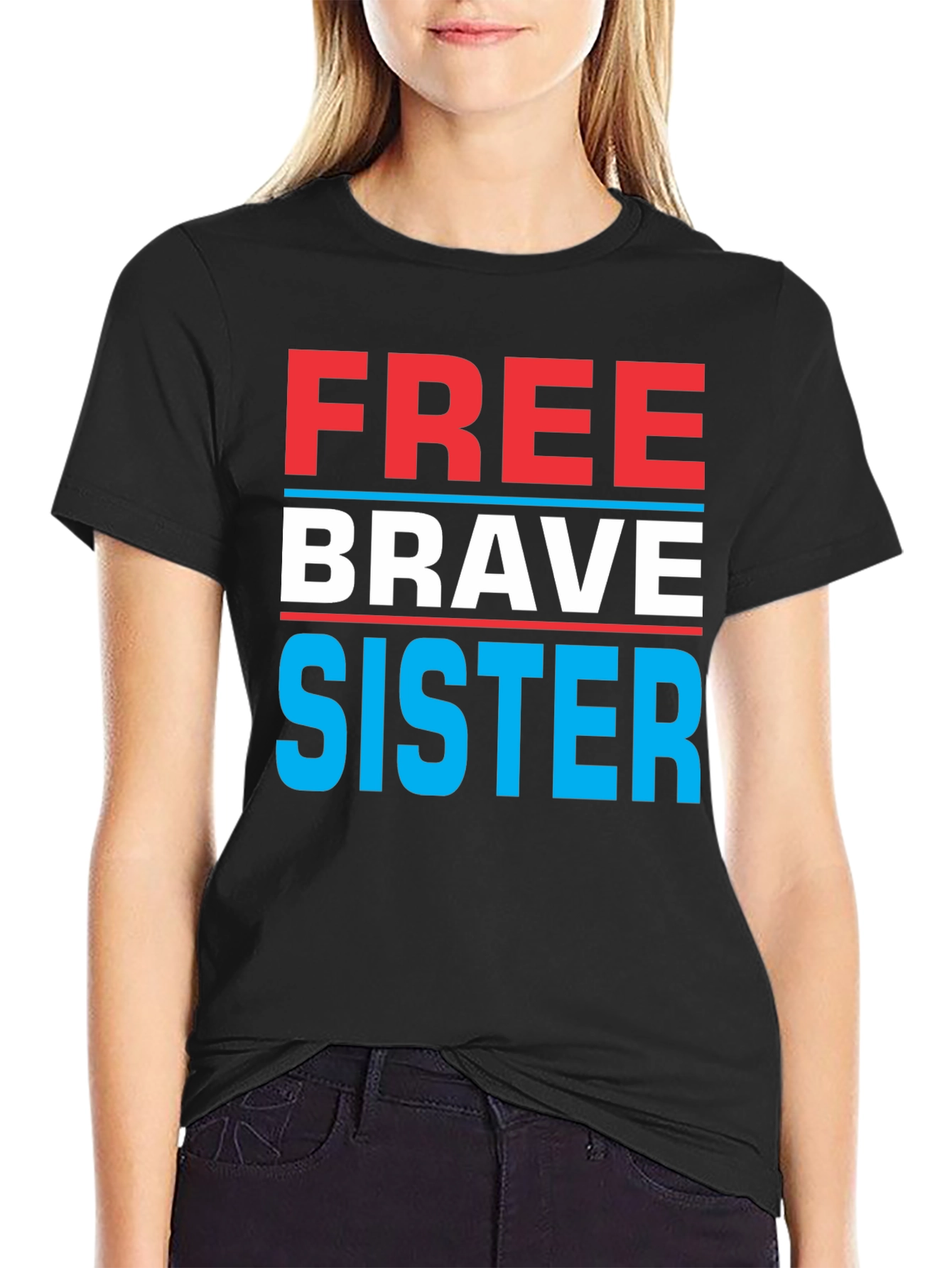 Free Brave Sister Graphic Tee
