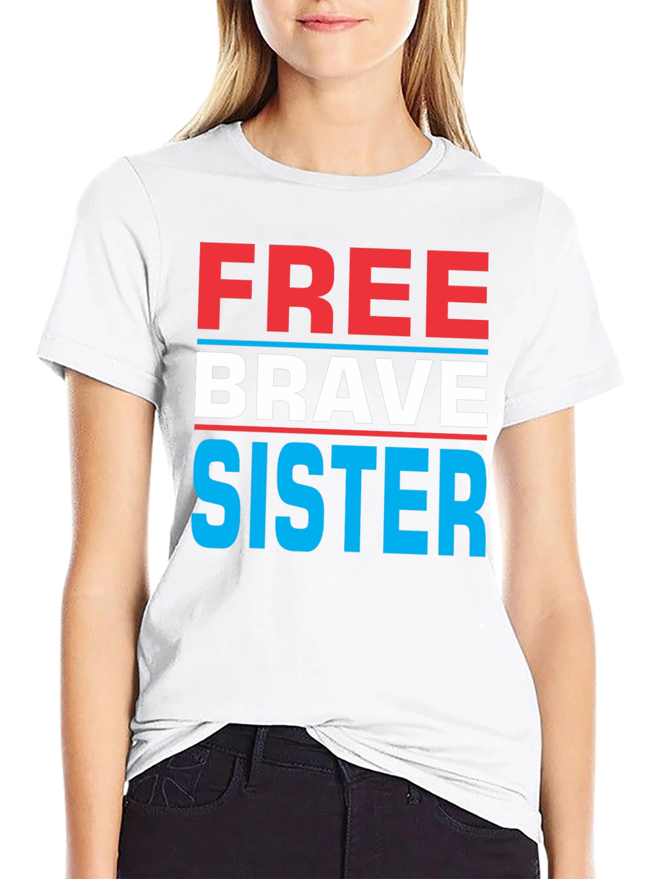 Free Brave Sister Graphic Tee