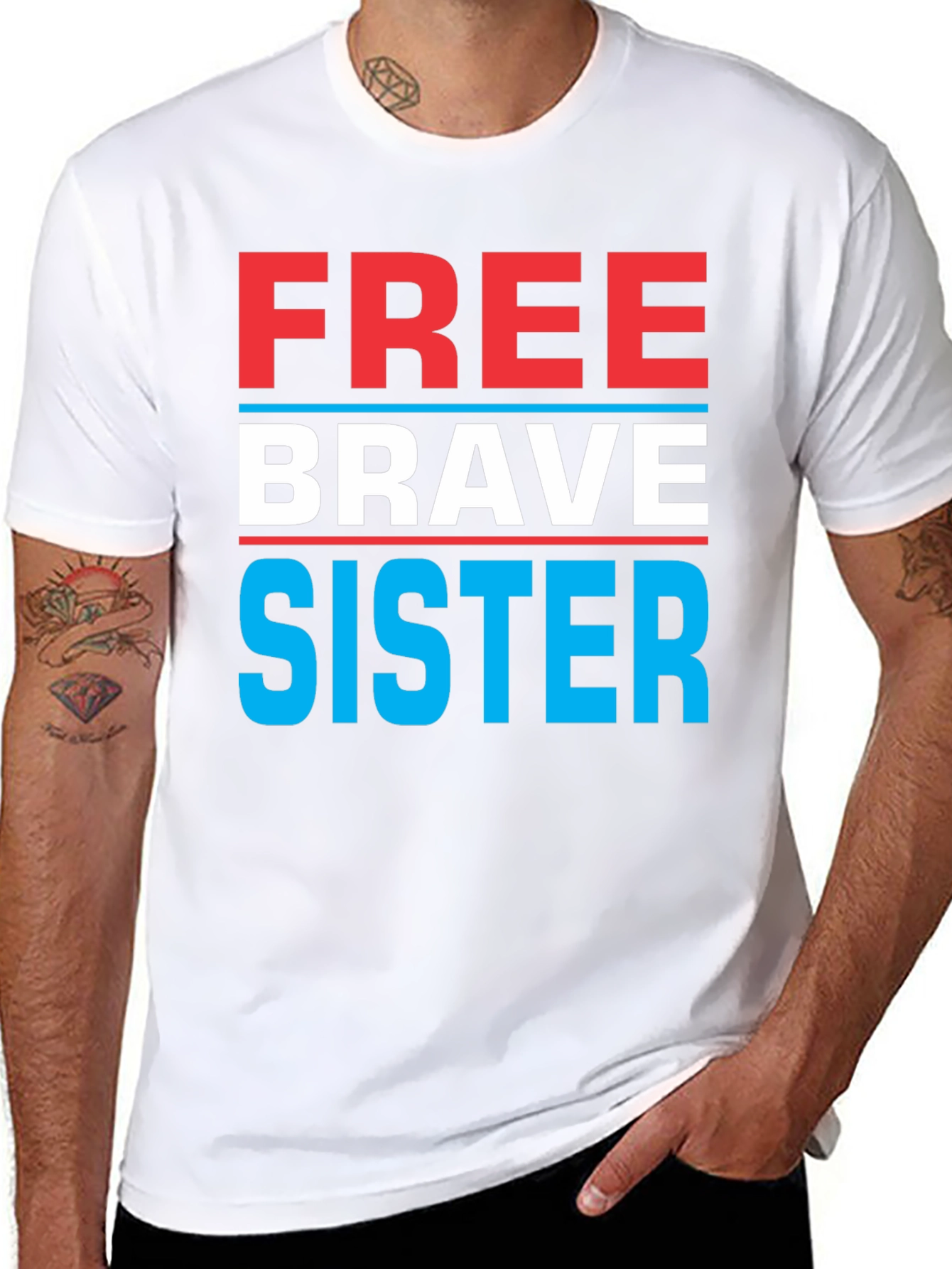 Free Brave Sister Graphic Tee