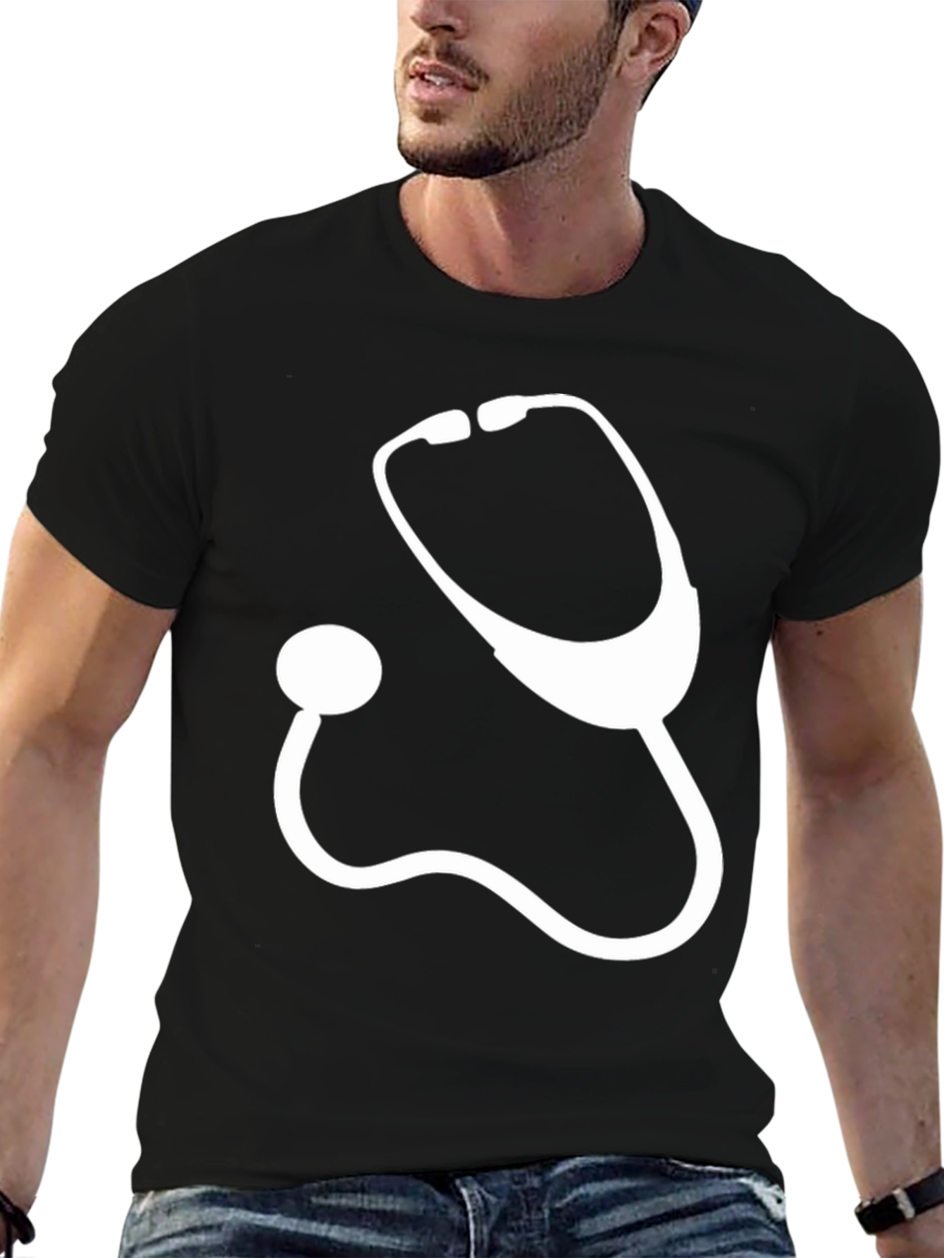 Stethoscope Graphic Tee - Medical Professional T-Shirt