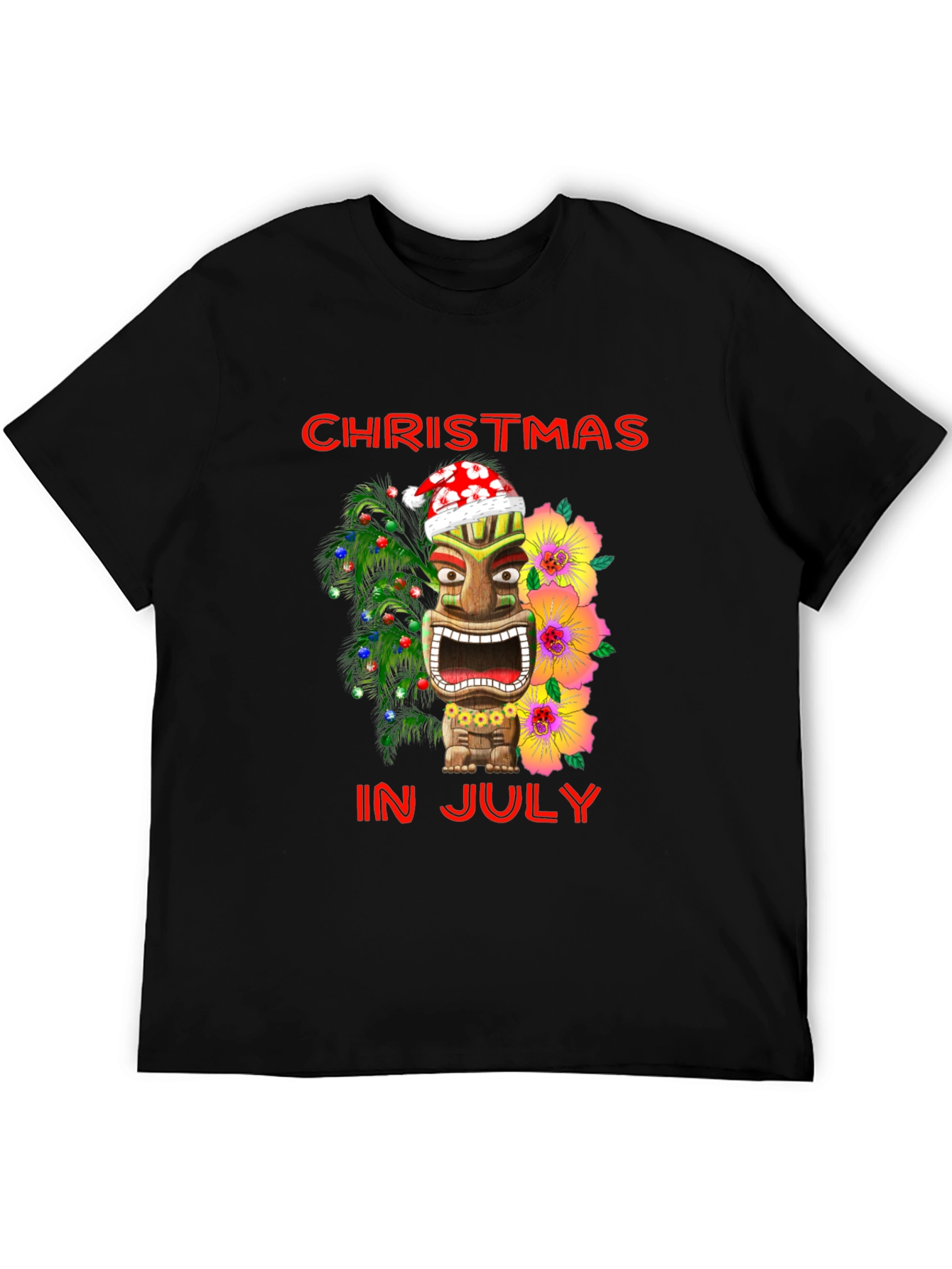 Christmas In July Tiki T-Shirt