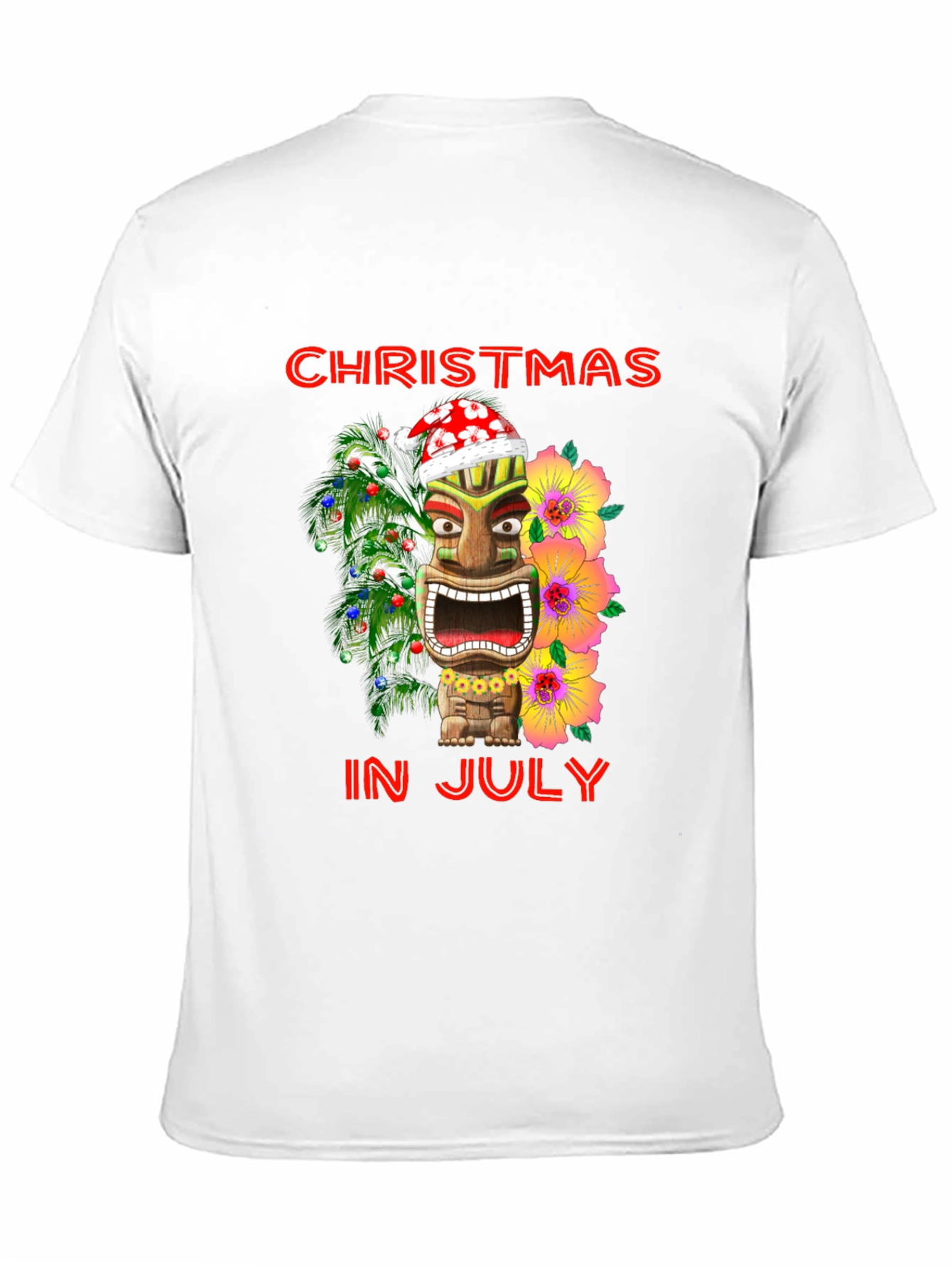 Christmas In July Tiki T-Shirt