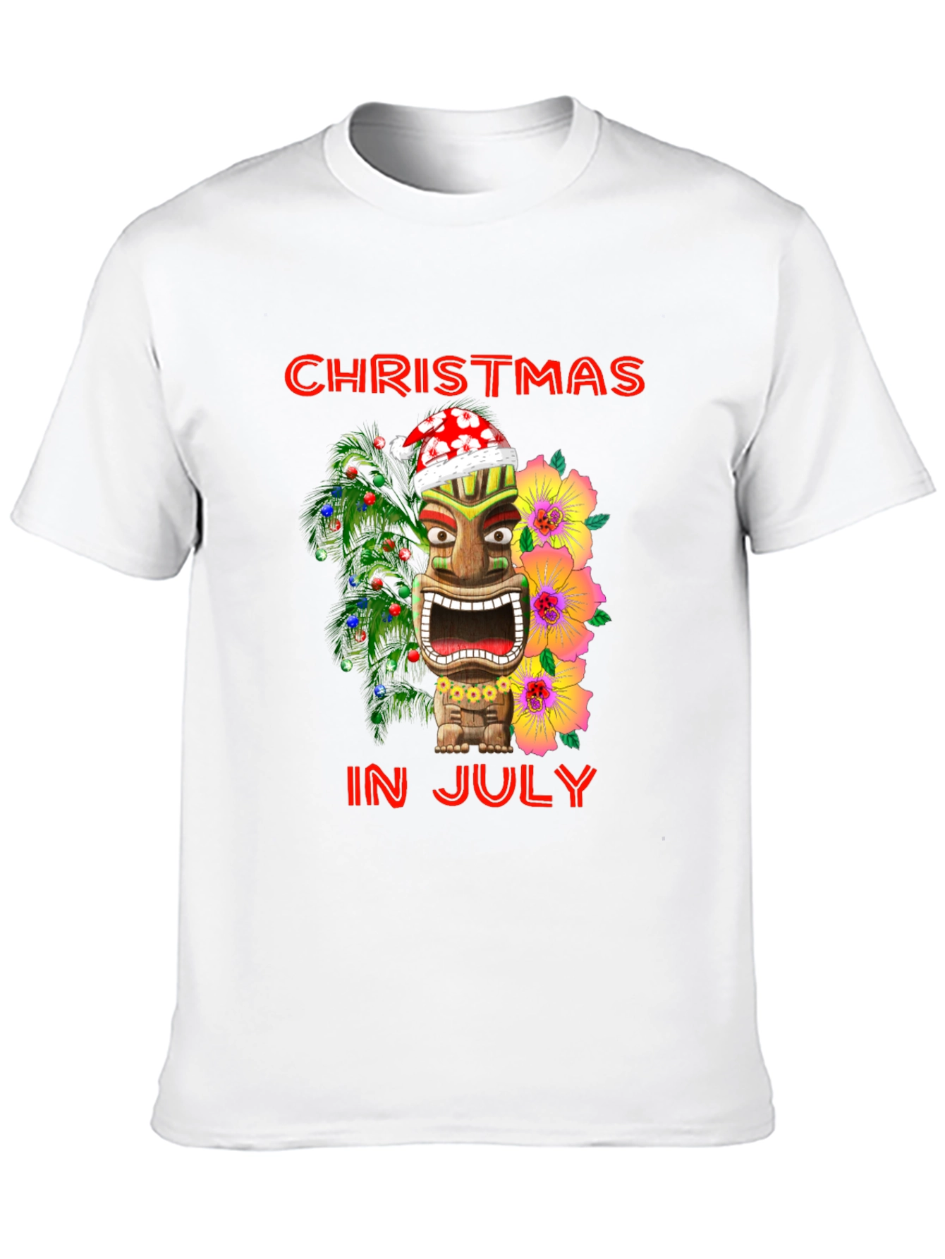 Christmas In July Tiki T-Shirt