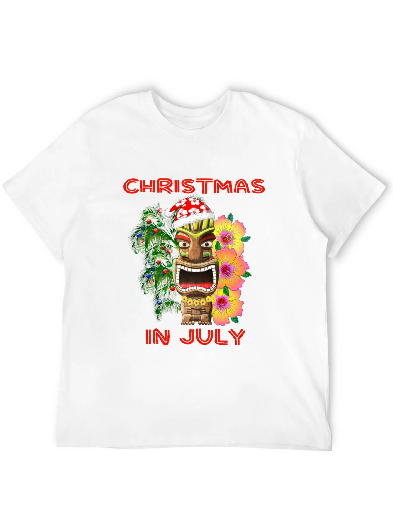 Christmas In July Tiki T-Shirt