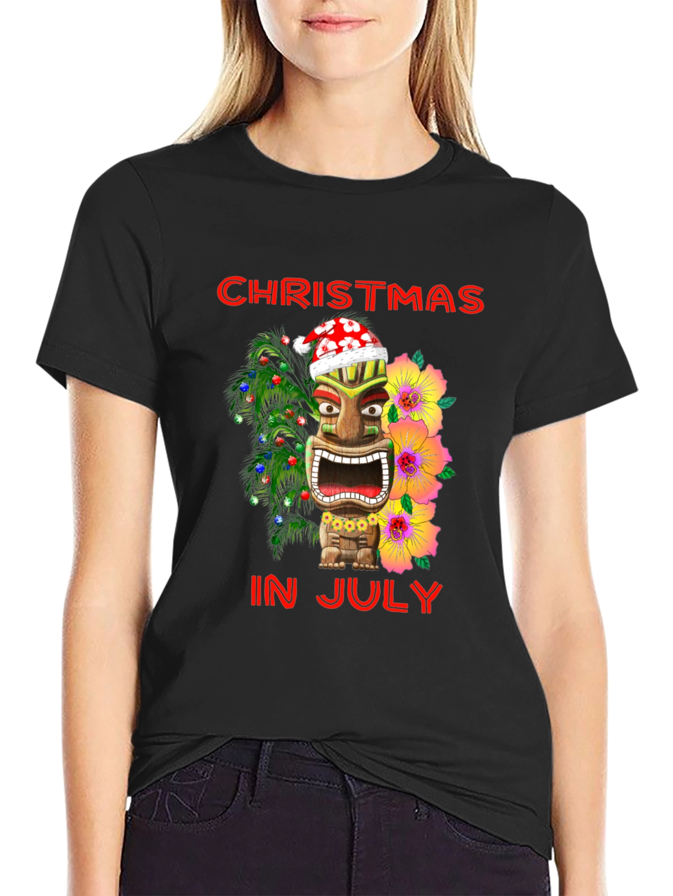 Christmas In July Tiki T-Shirt