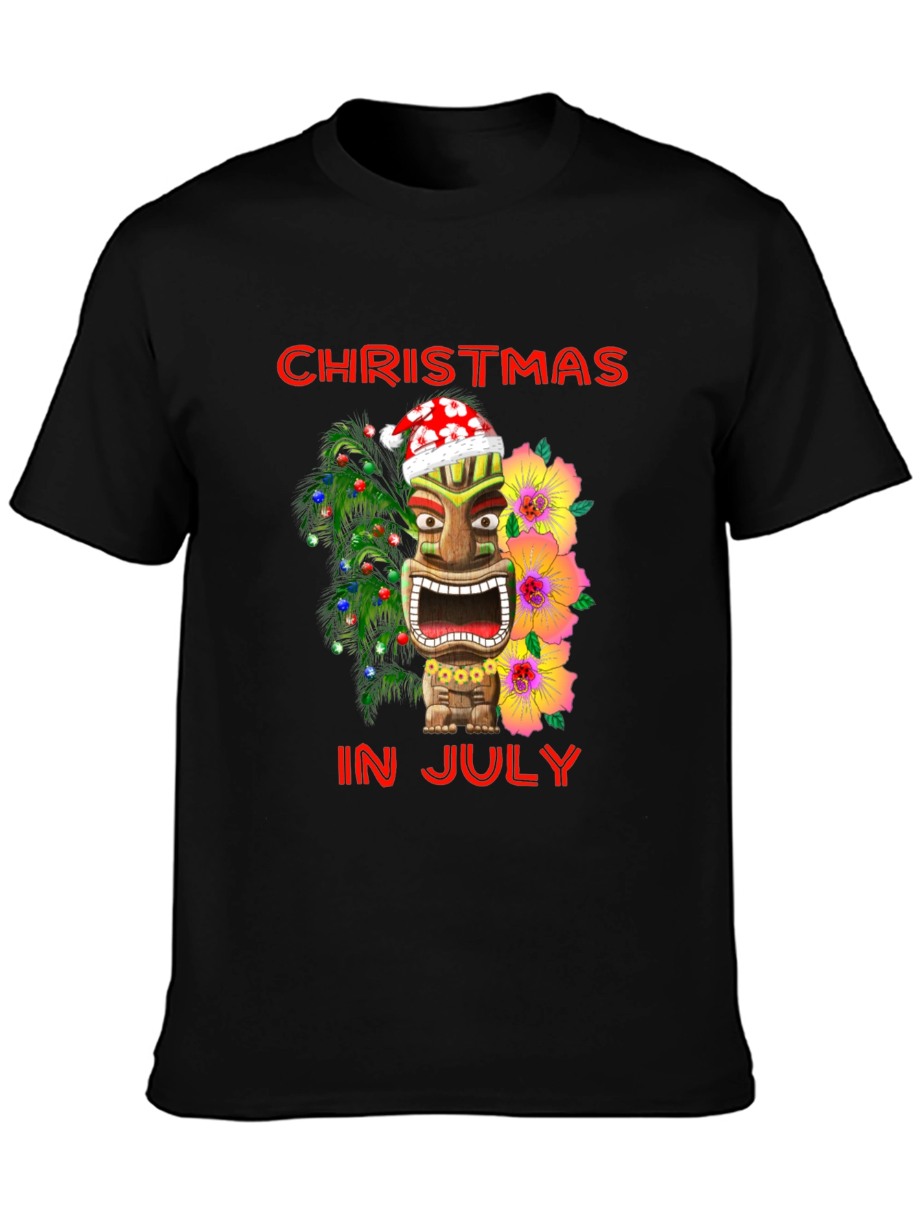 Christmas In July Tiki T-Shirt