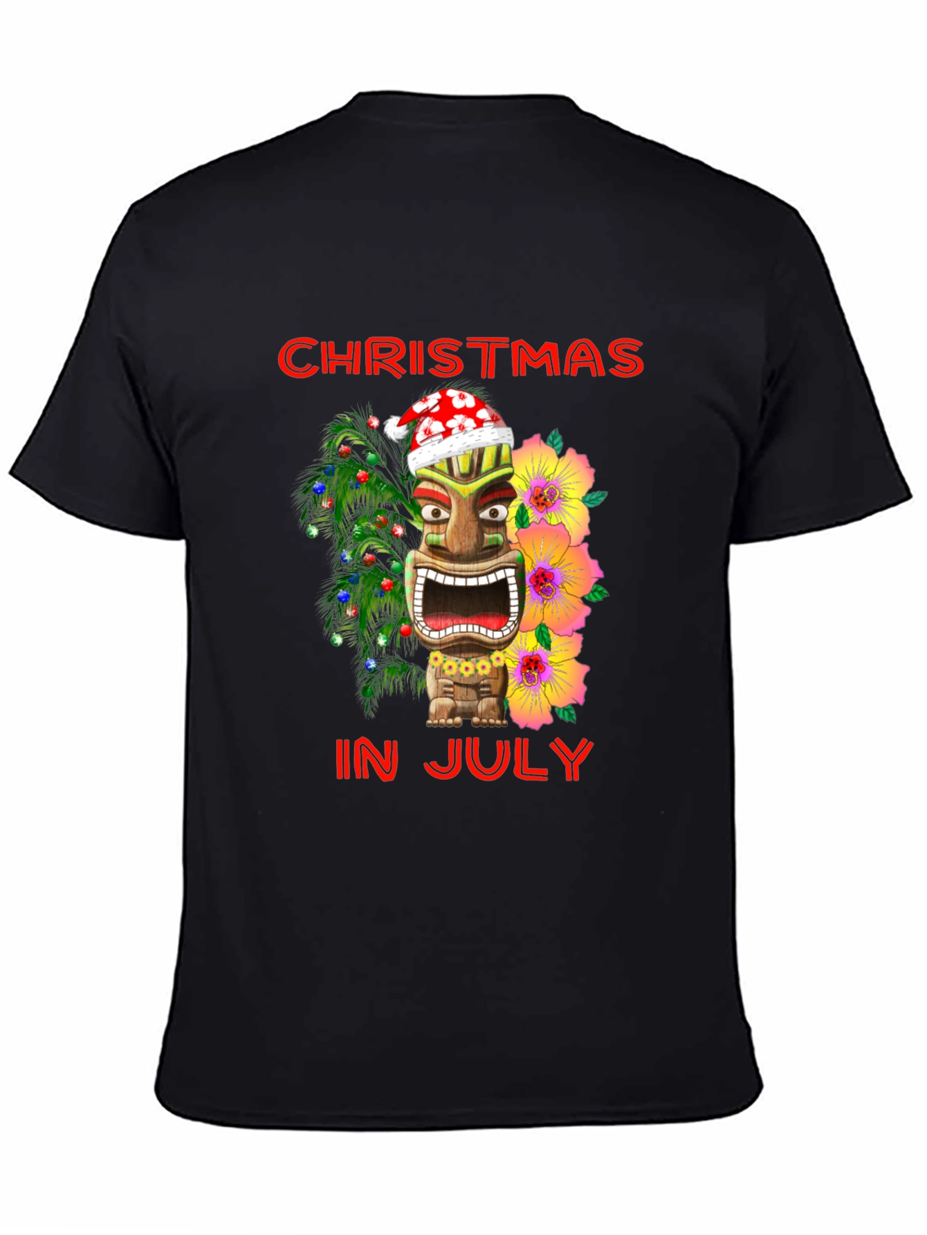 Christmas In July Tiki T-Shirt