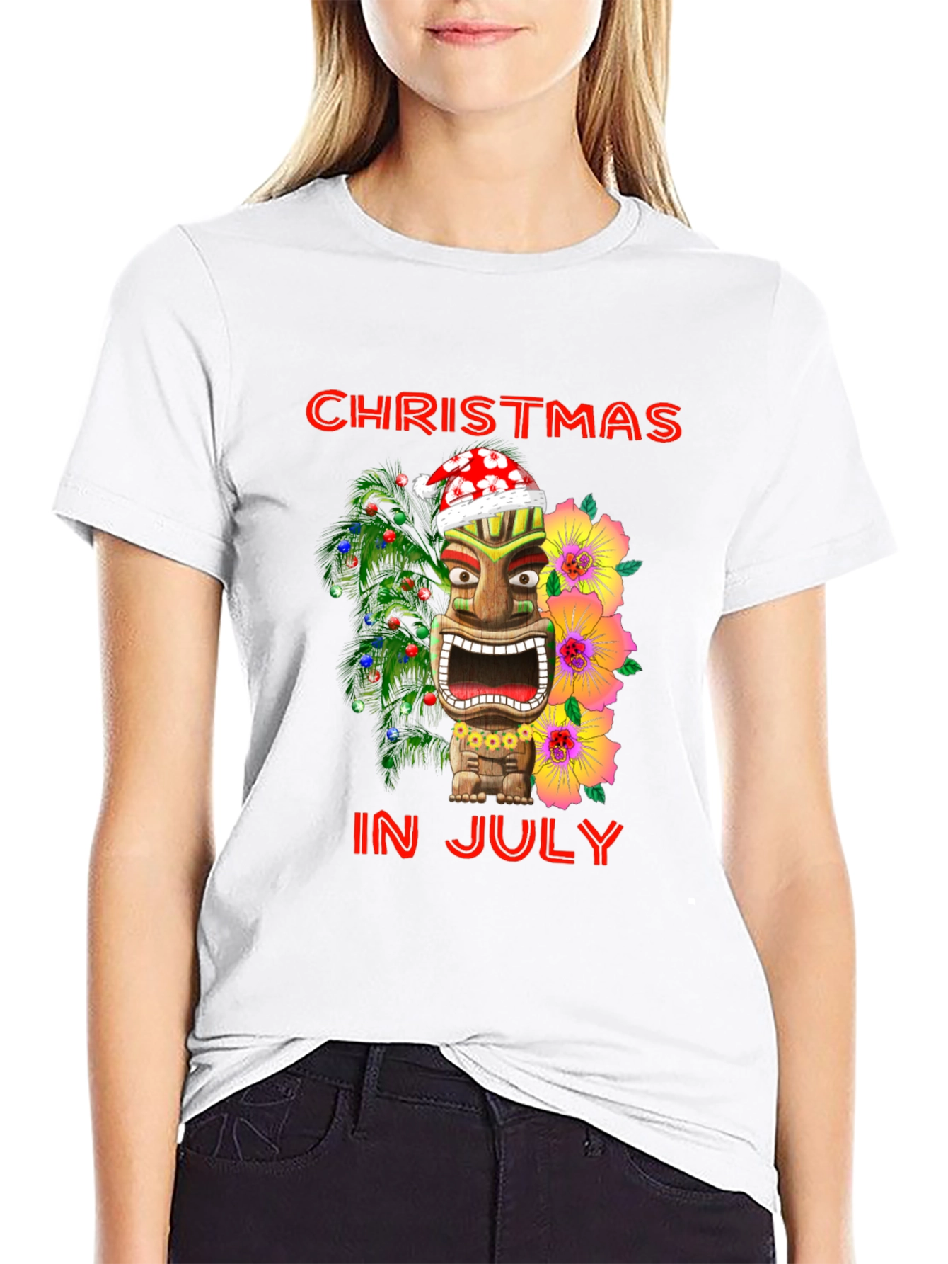 Christmas In July Tiki T-Shirt