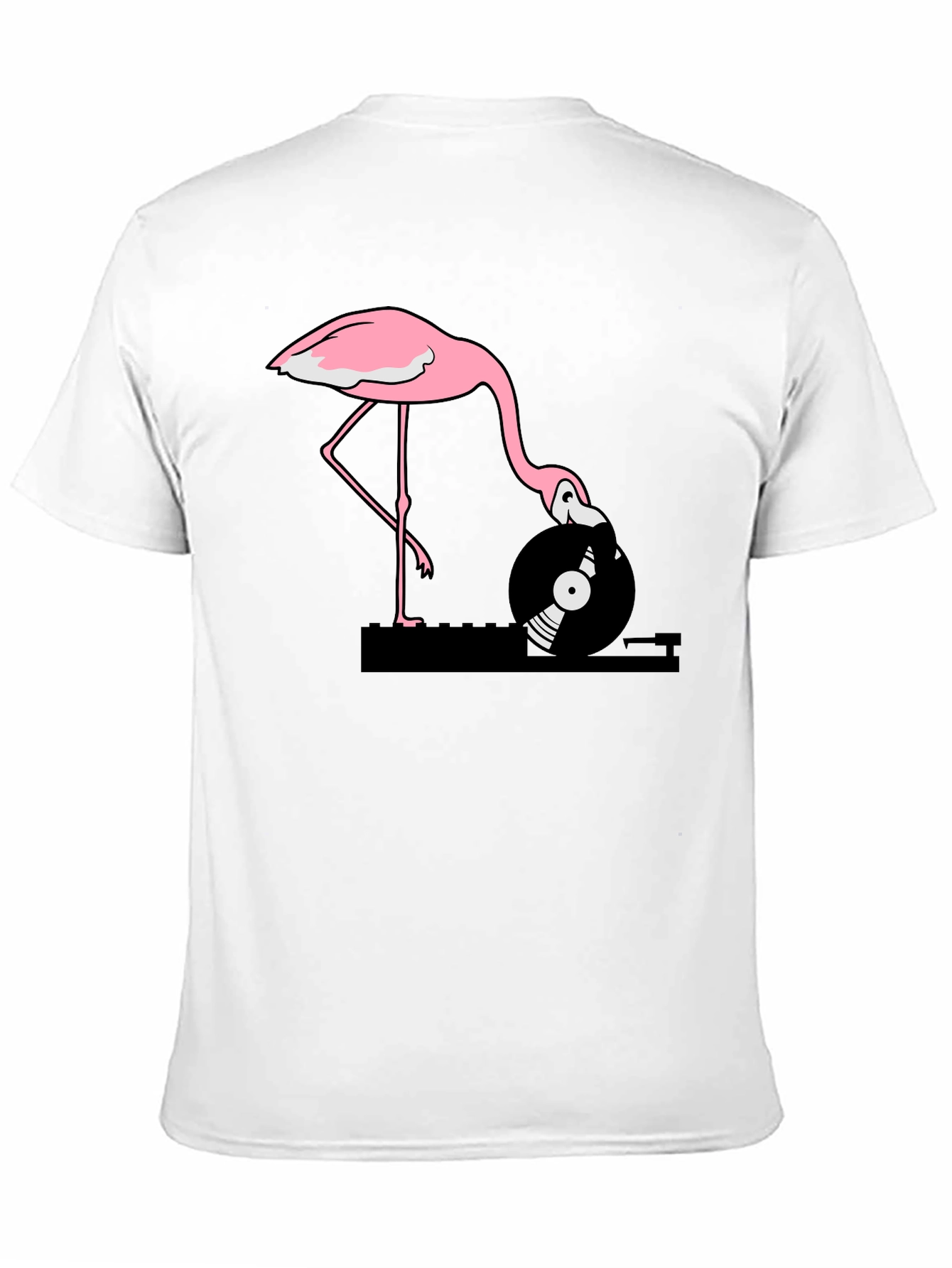 Flamingo DJ Graphic T-Shirt - Cool & Unique!