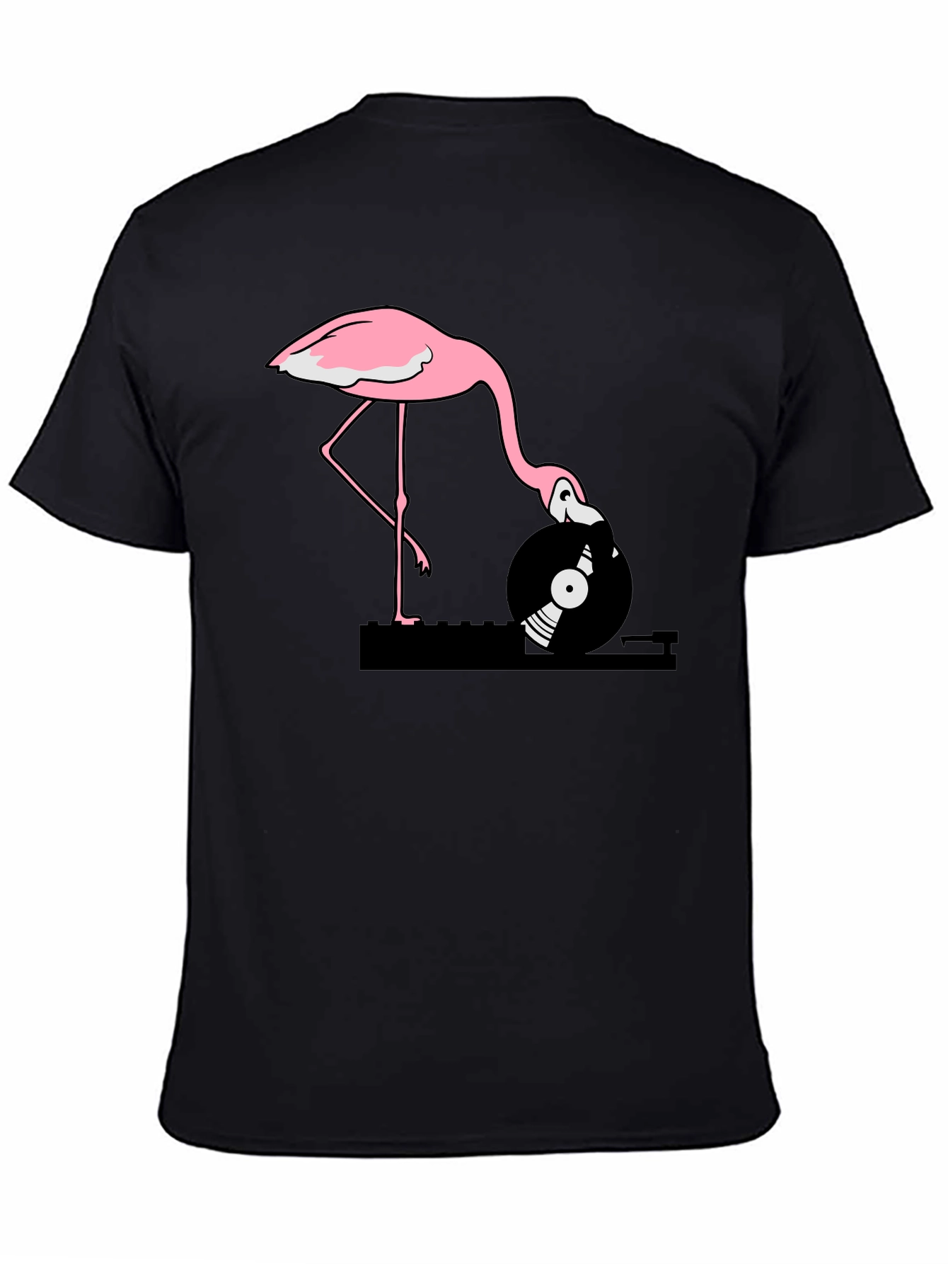 Flamingo DJ Graphic T-Shirt - Cool & Unique!