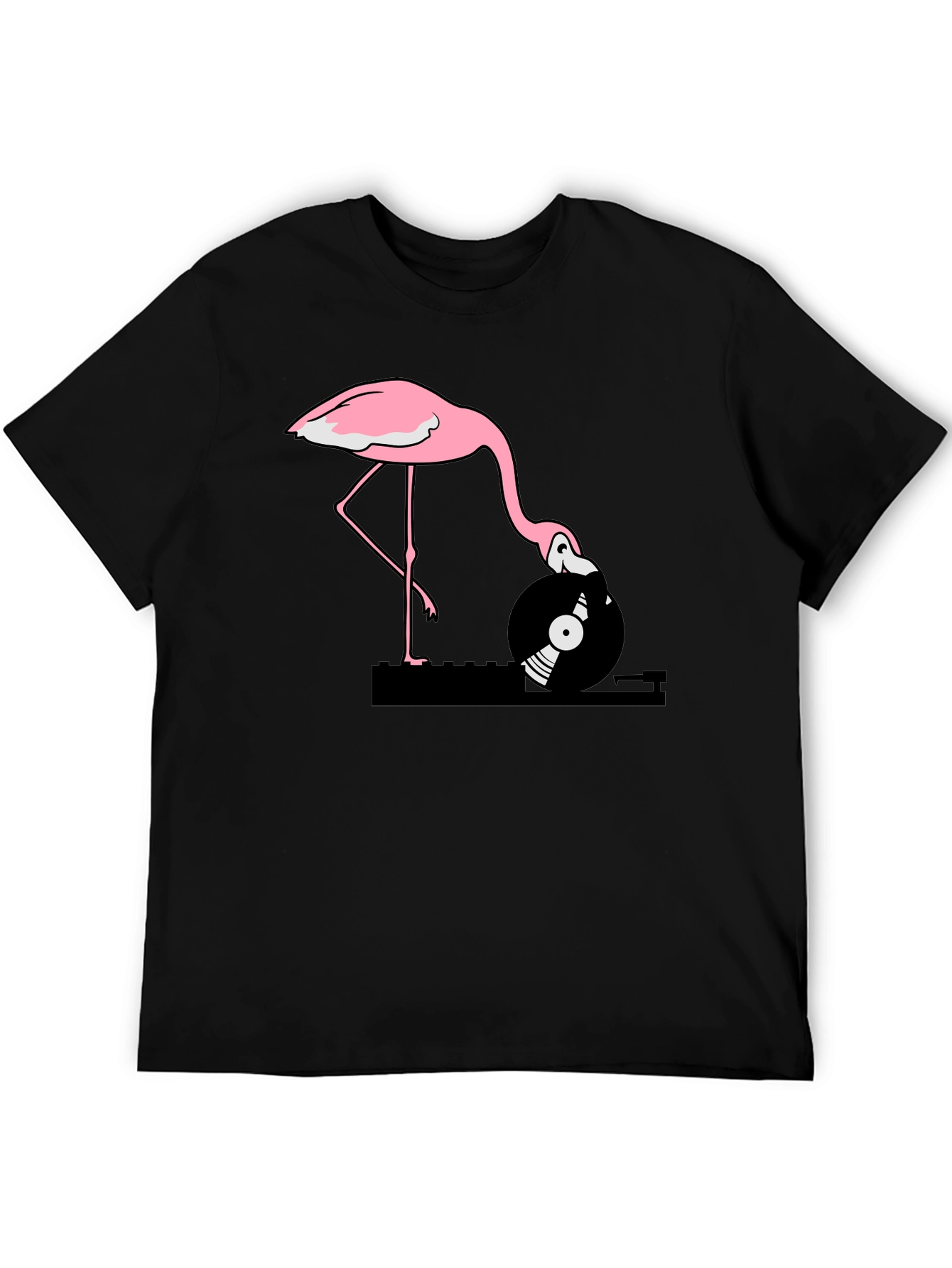 Flamingo DJ Graphic T-Shirt - Cool & Unique!