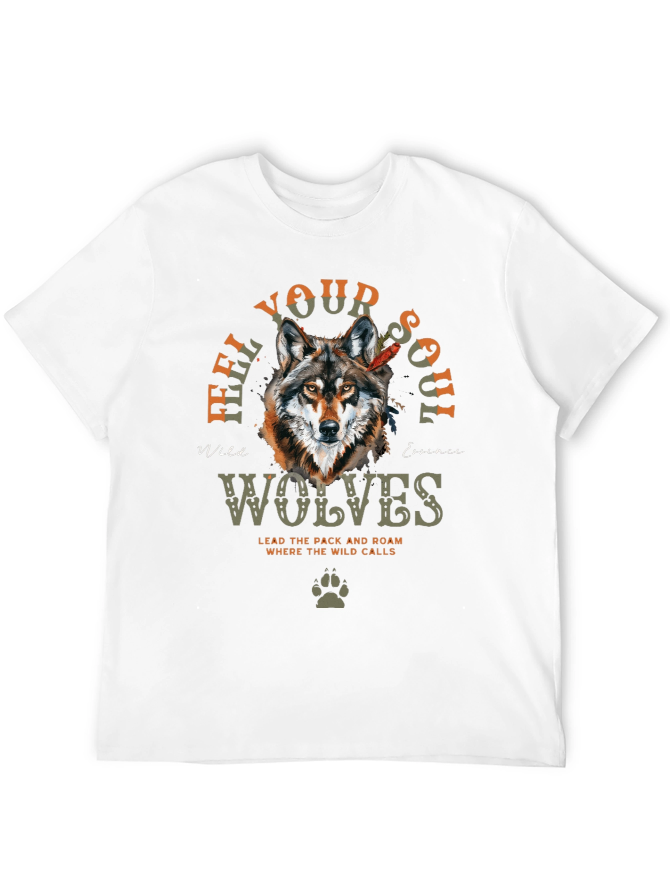 Feel Your Soul Wolves Graphic T-Shirt