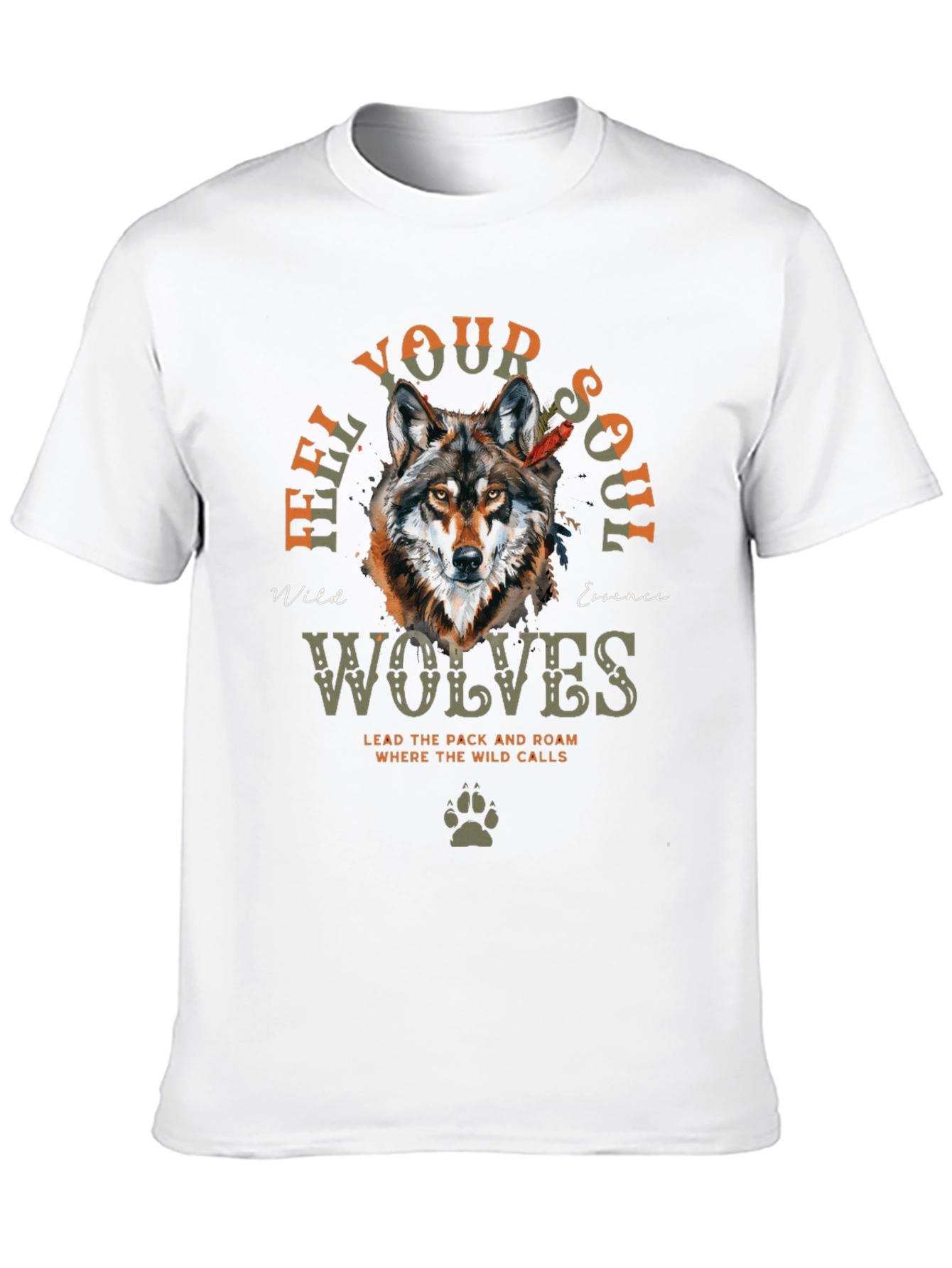Feel Your Soul Wolves Graphic T-Shirt