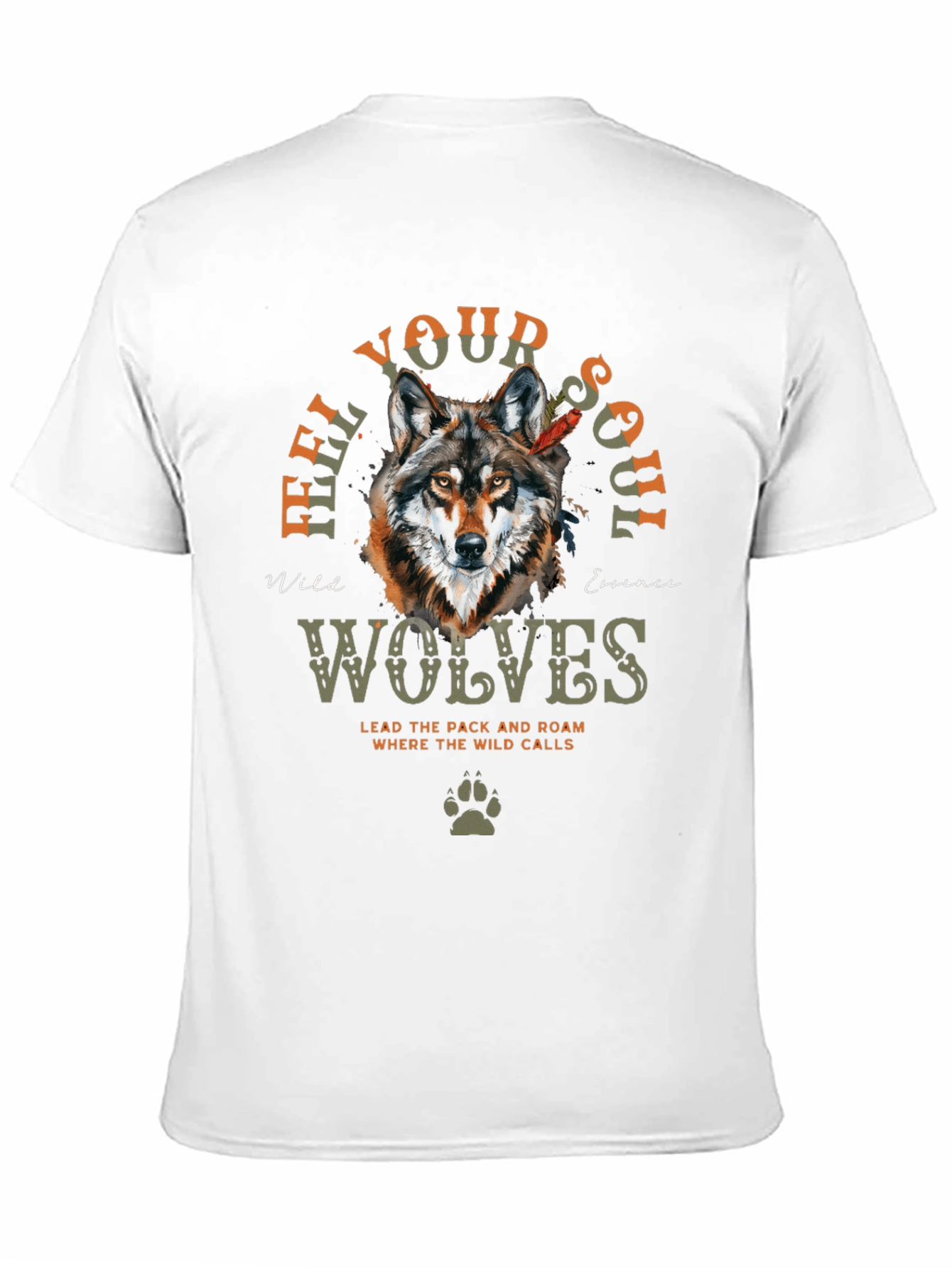 Feel Your Soul Wolves Graphic T-Shirt