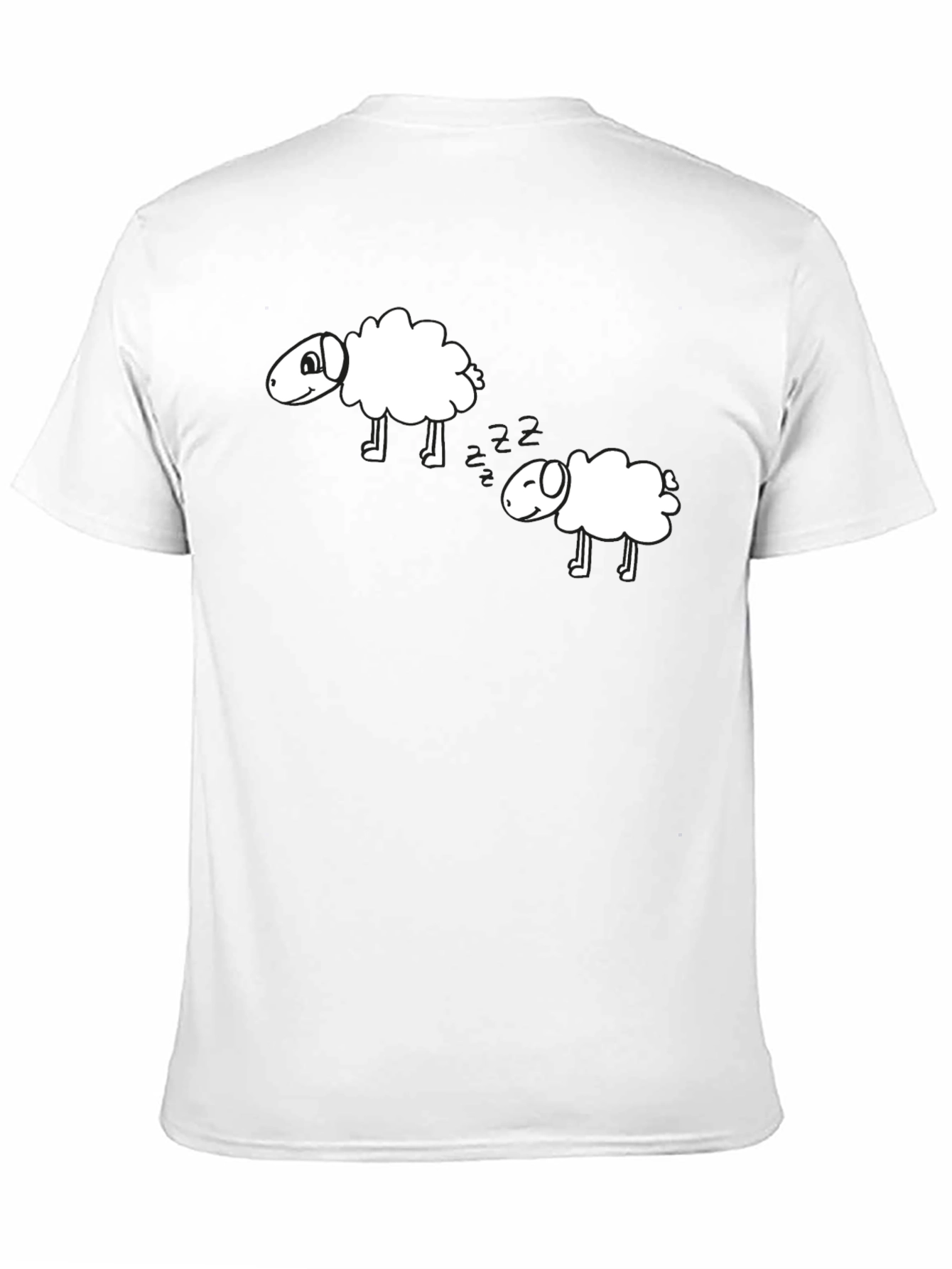 Counting Sheep Black T-Shirt