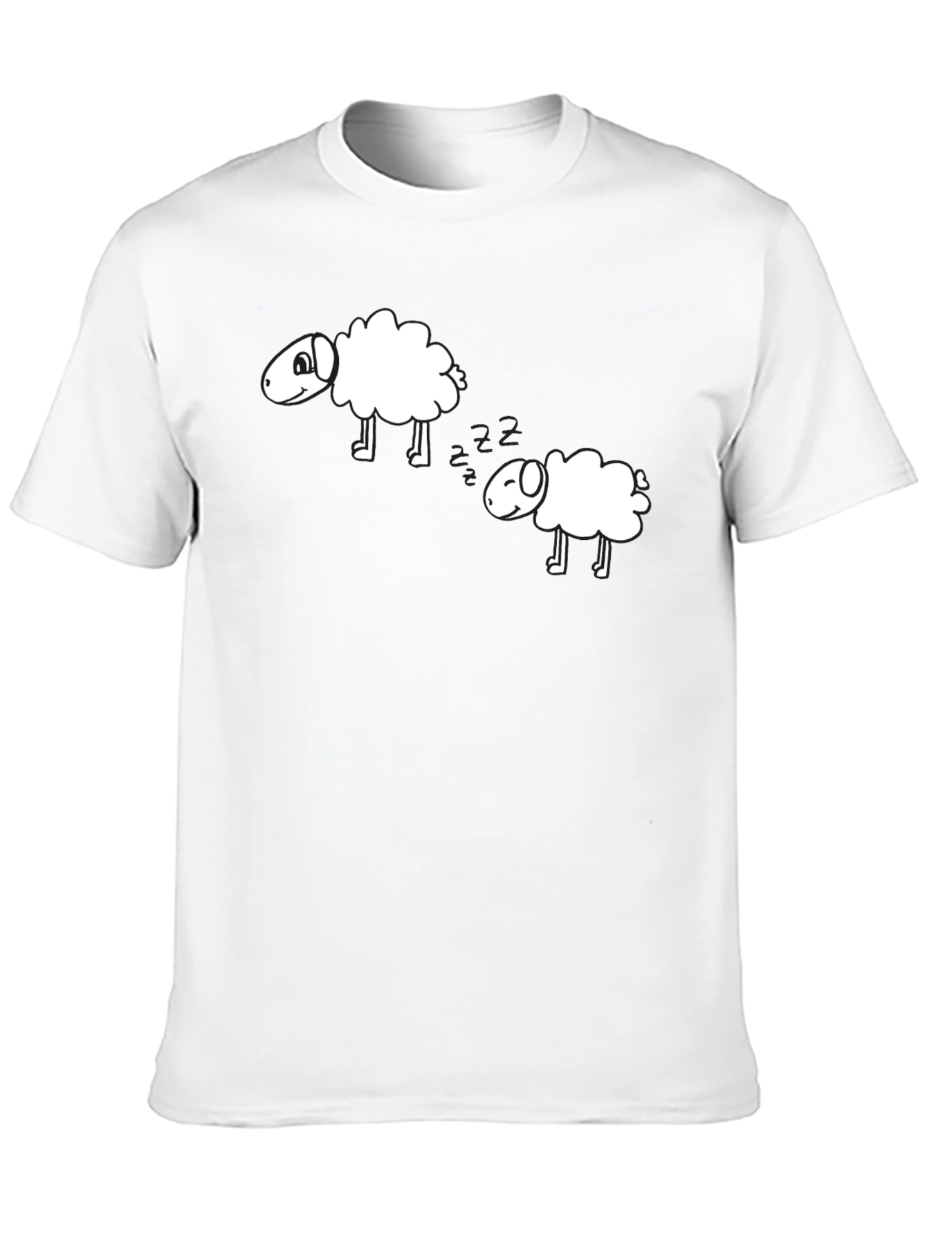 Counting Sheep Black T-Shirt