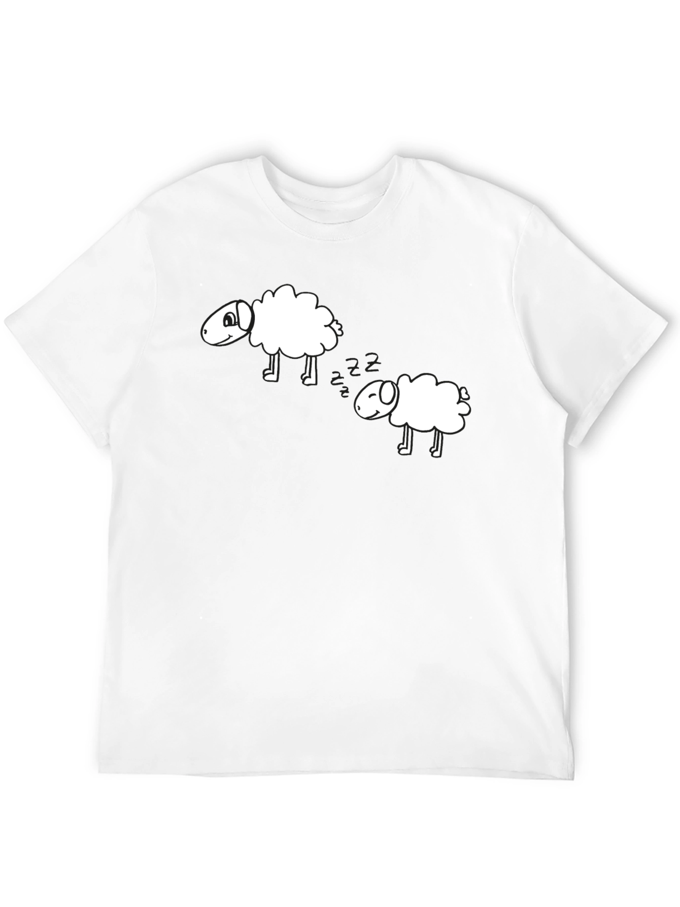 Counting Sheep Black T-Shirt