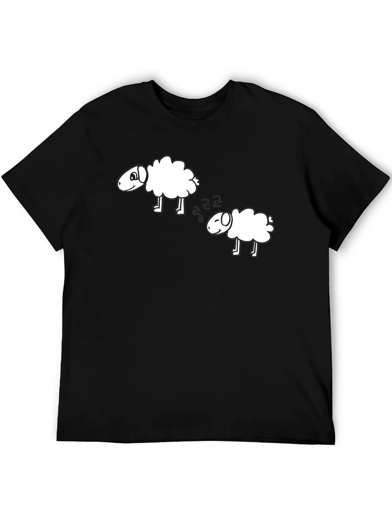 Counting Sheep Black T-Shirt