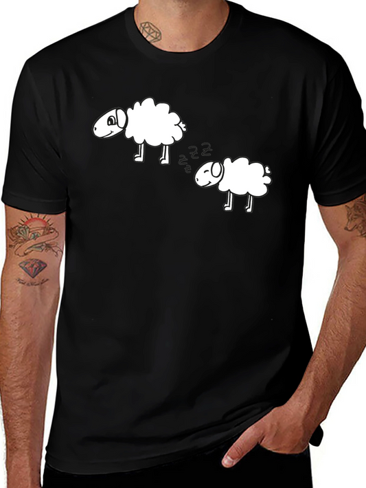 Counting Sheep Black T-Shirt