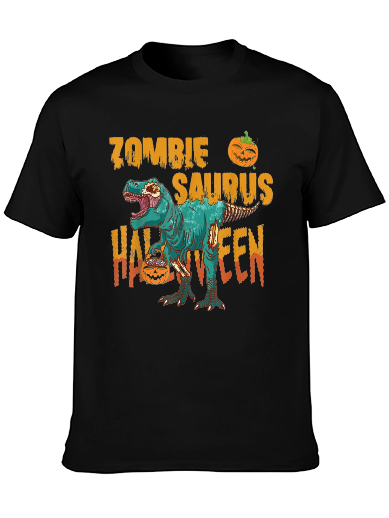 Zombie Saurus Halloween T-Shirt