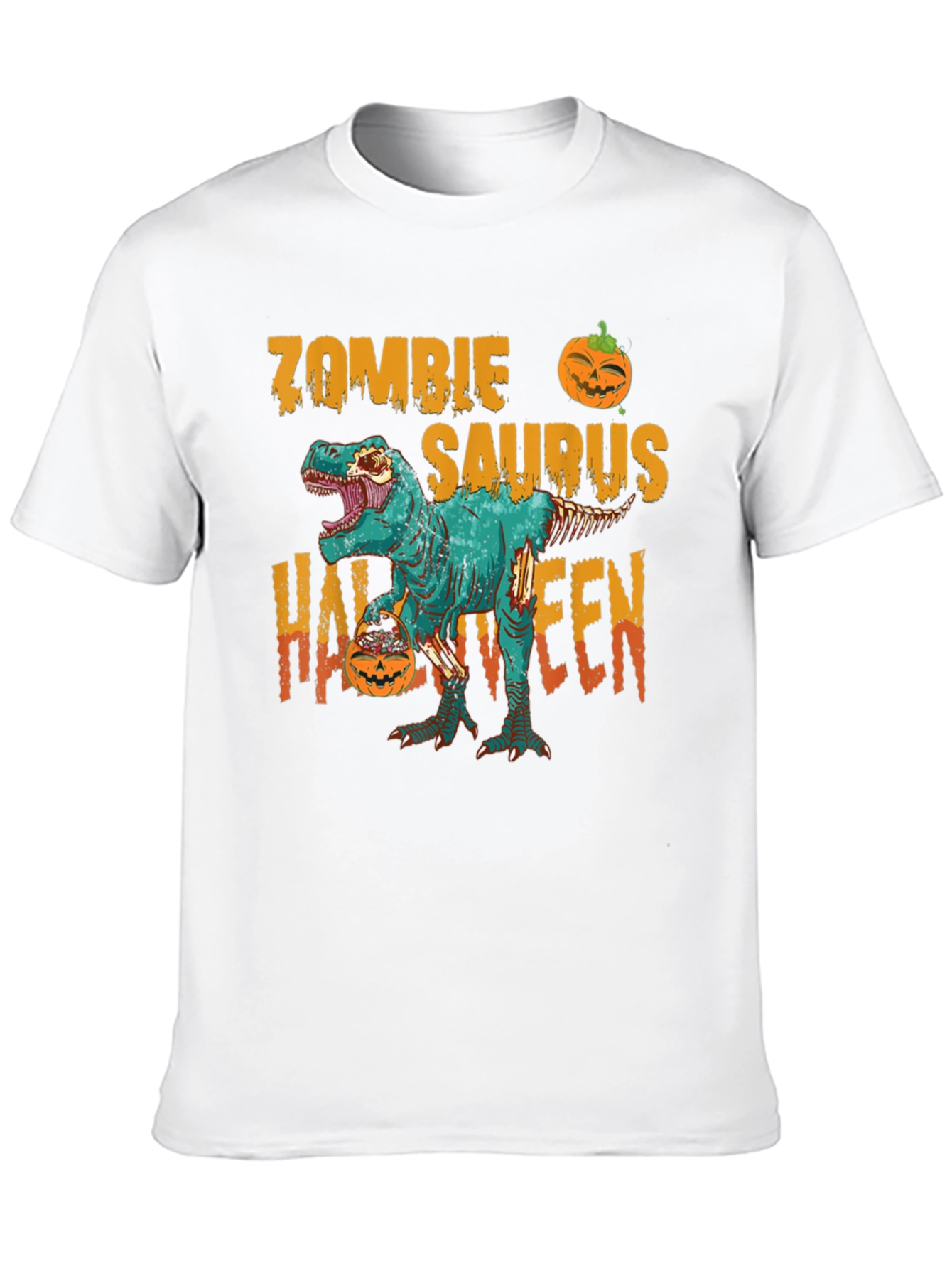 Zombie Saurus Halloween T-Shirt