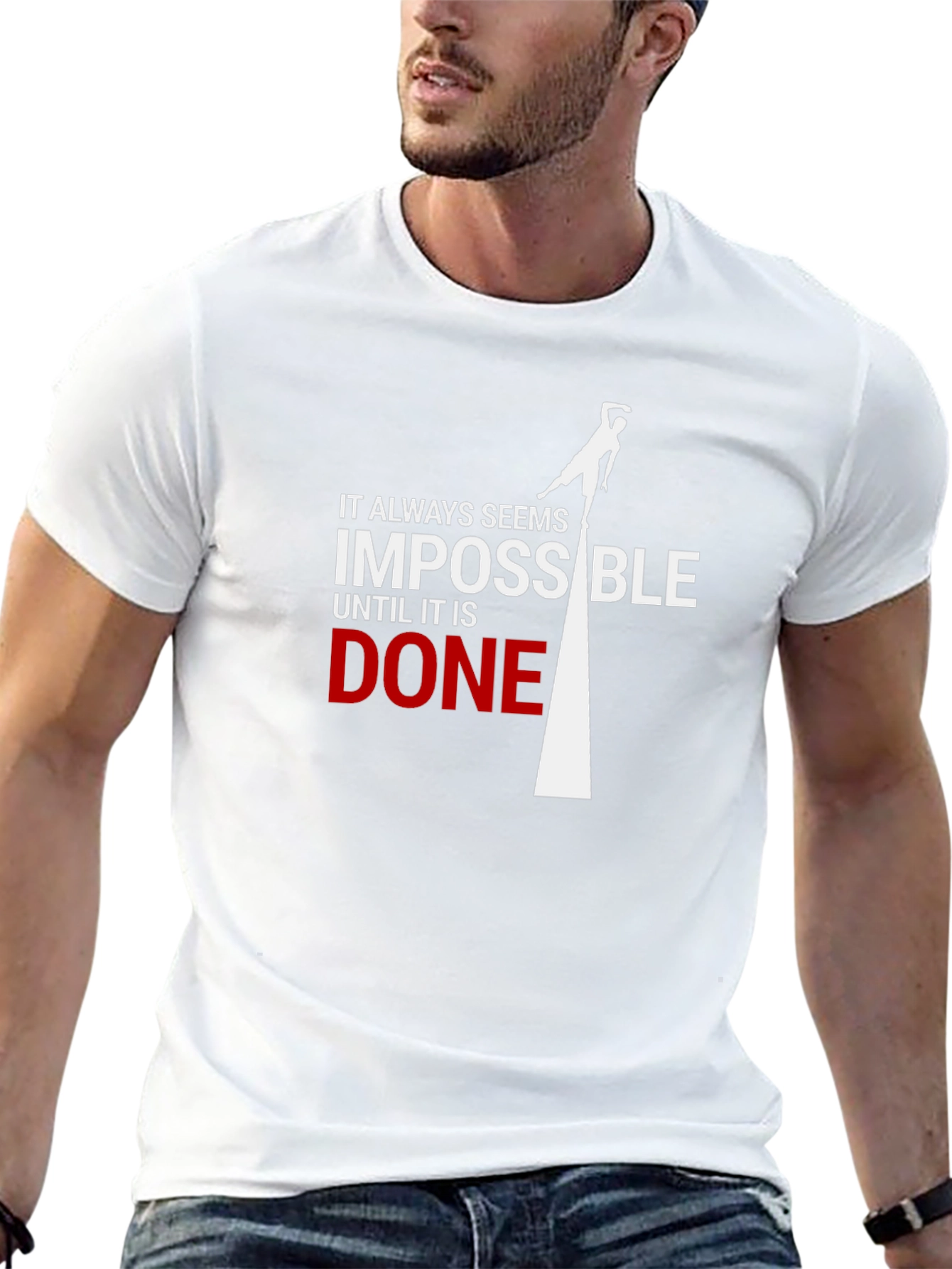 Impossible Until Done Black Graphic Tee