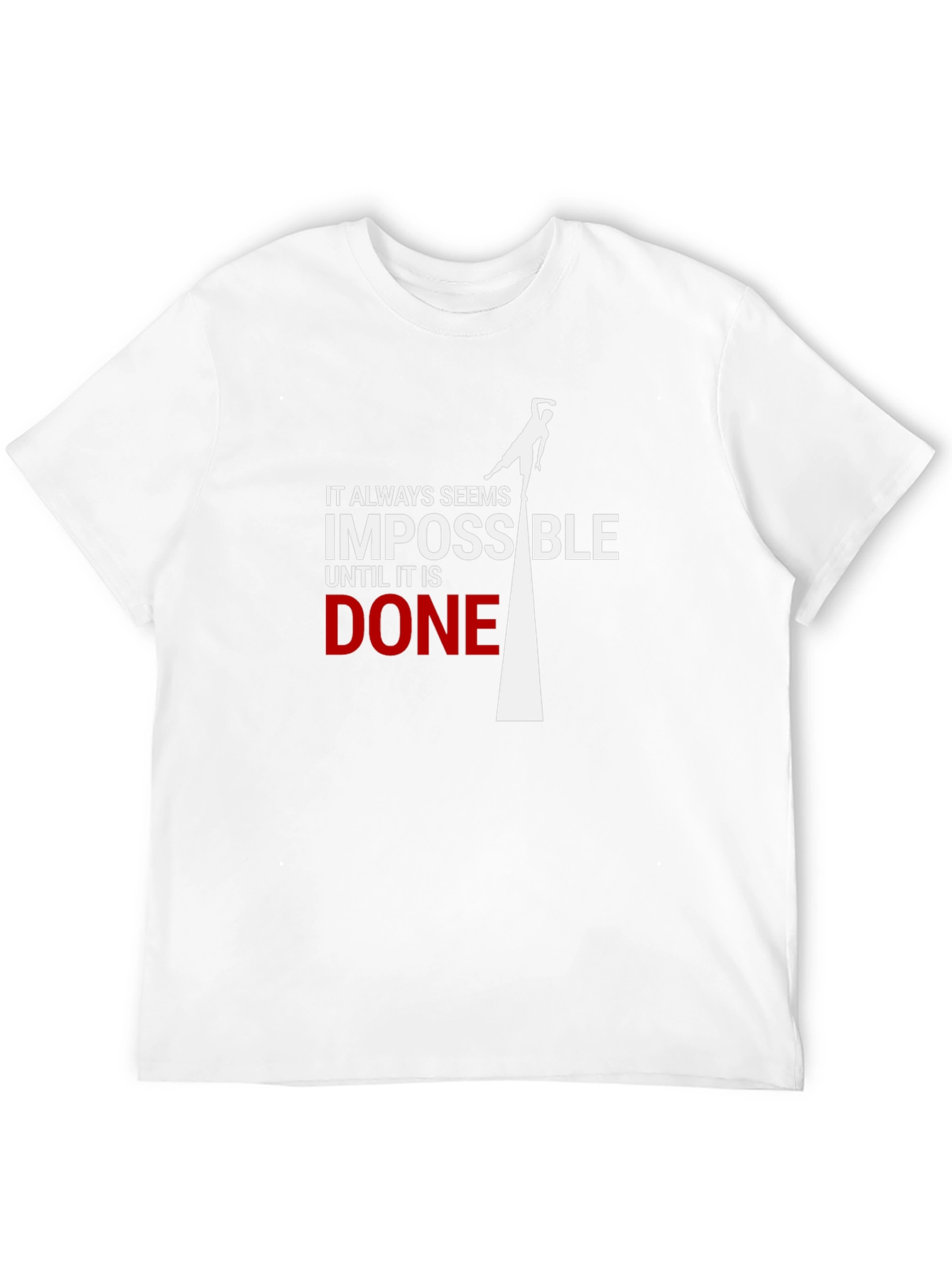 Impossible Until Done Black Graphic Tee