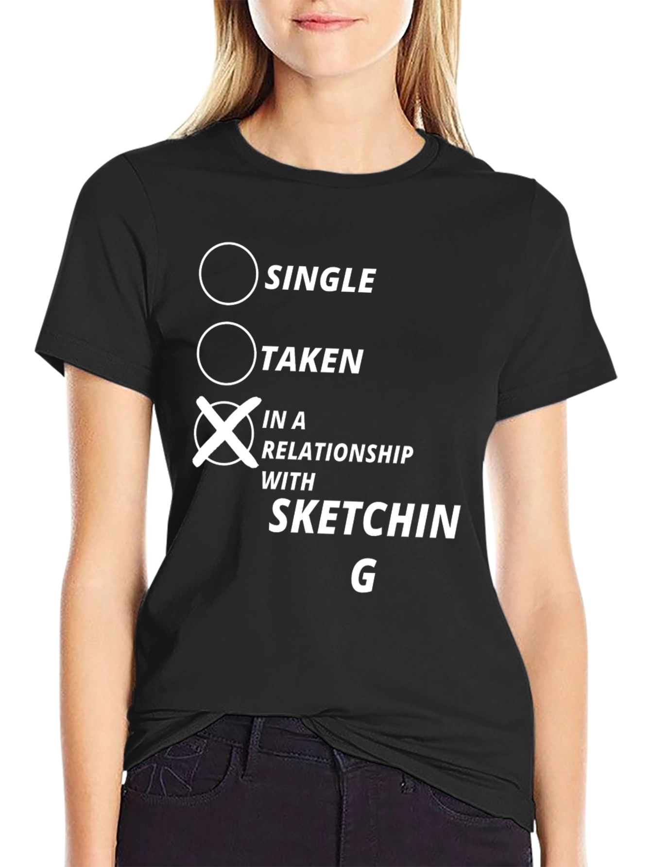 Sketching Relationship Graphic T-Shirt