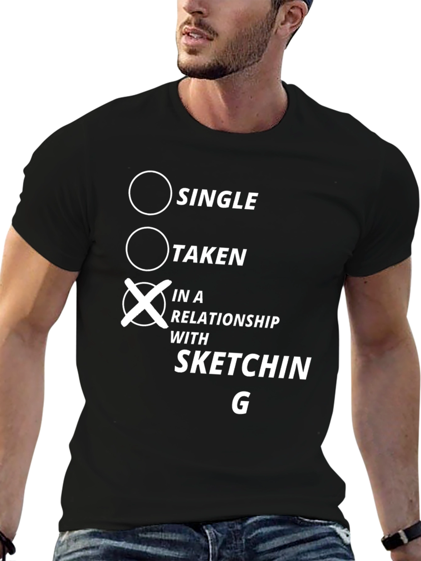 Sketching Relationship Graphic T-Shirt