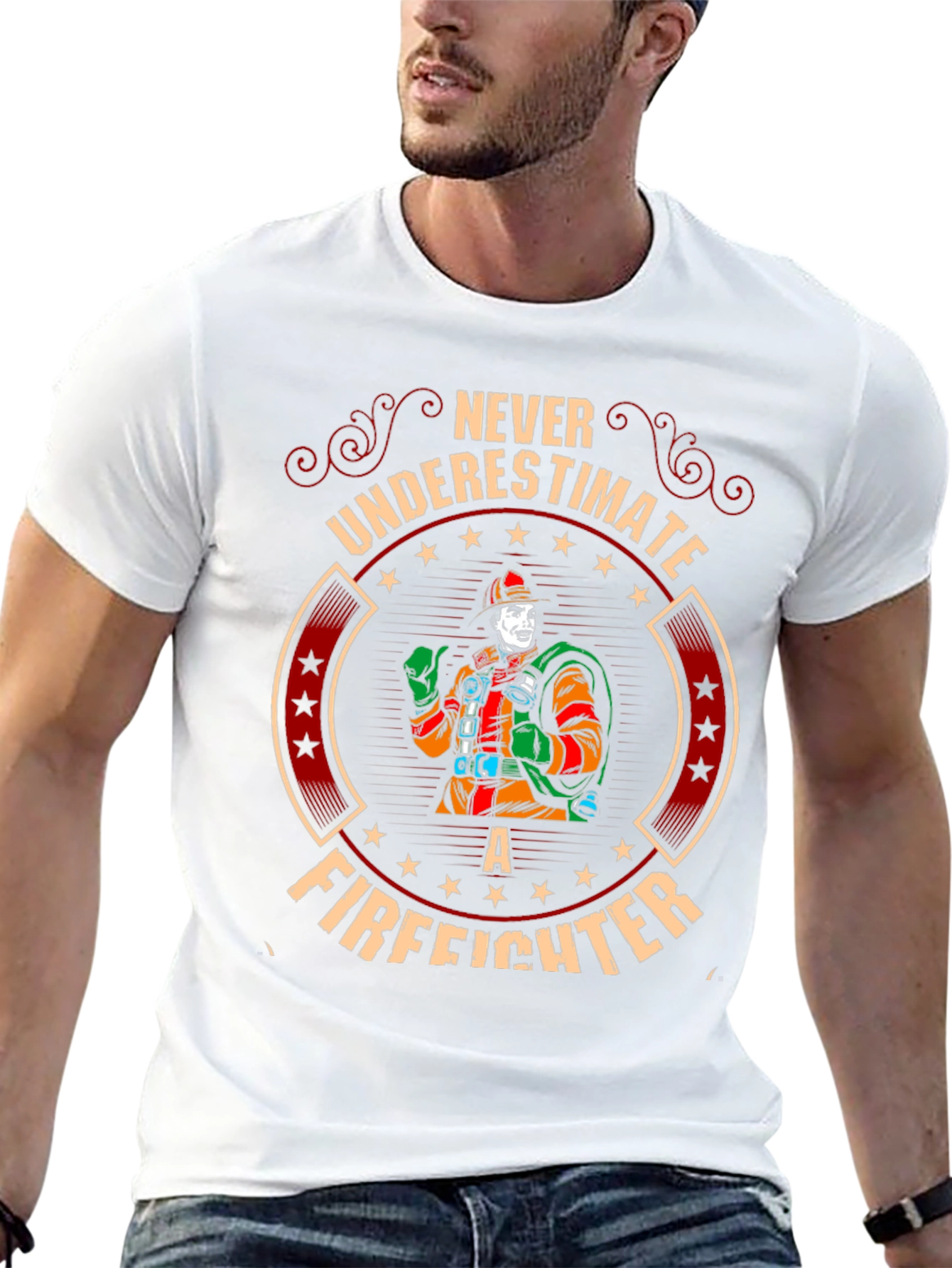 Never Underestimate A Firefighter T-Shirt