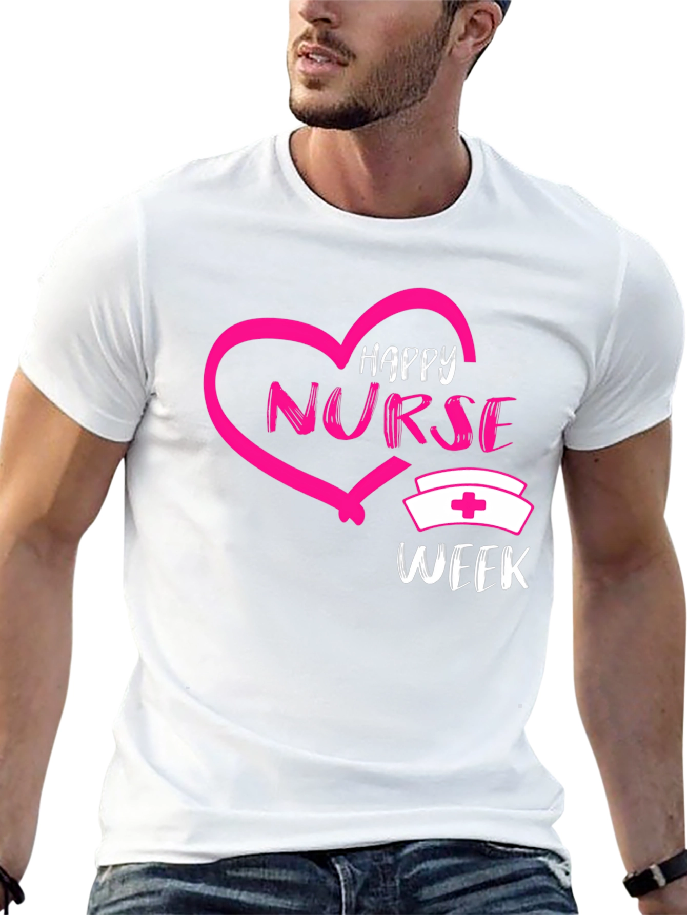 Happy Nurse Week Graphic Tee - Black